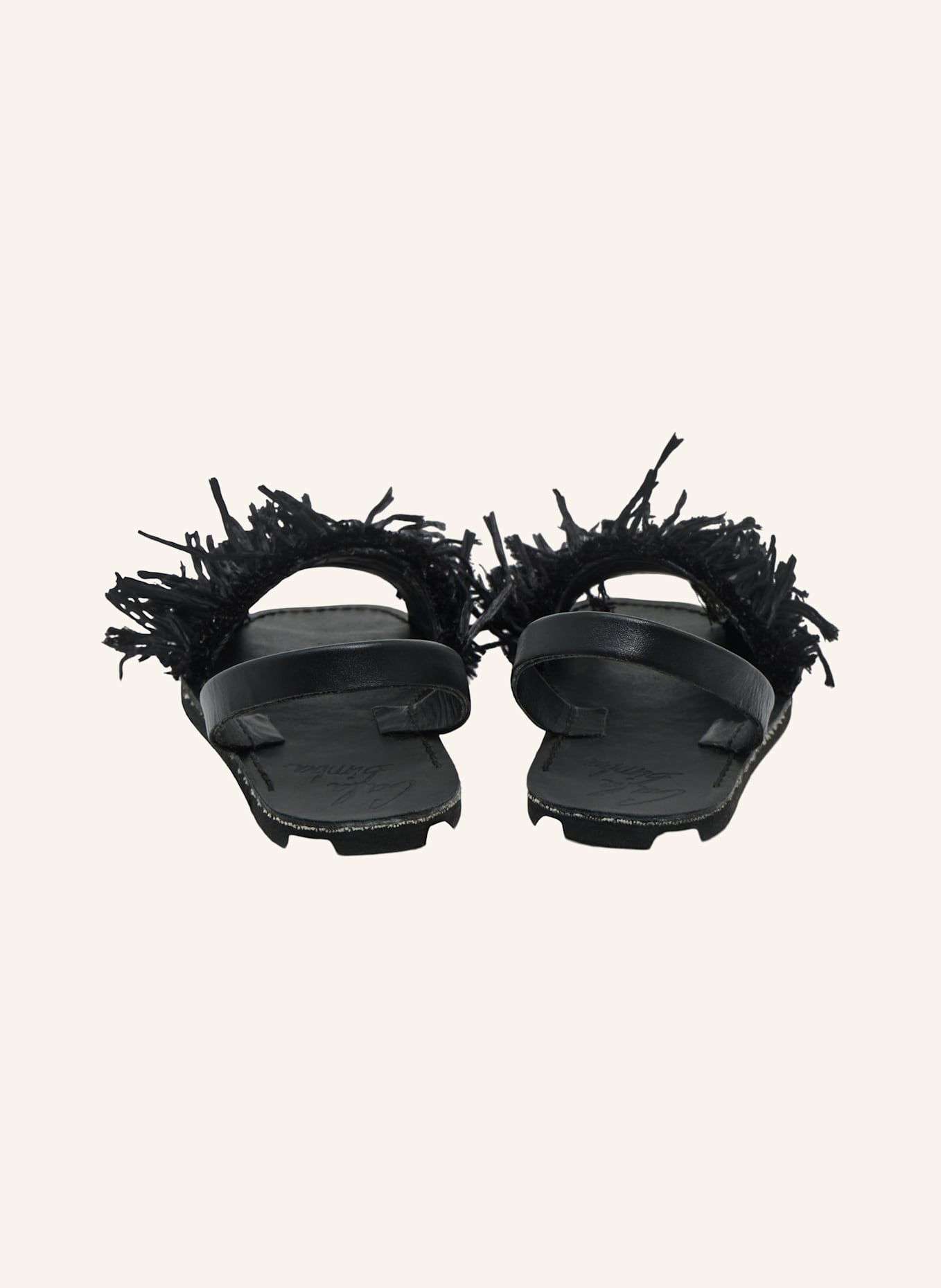 BIMBA Y LOLA Pantoletten: SCHWARZ