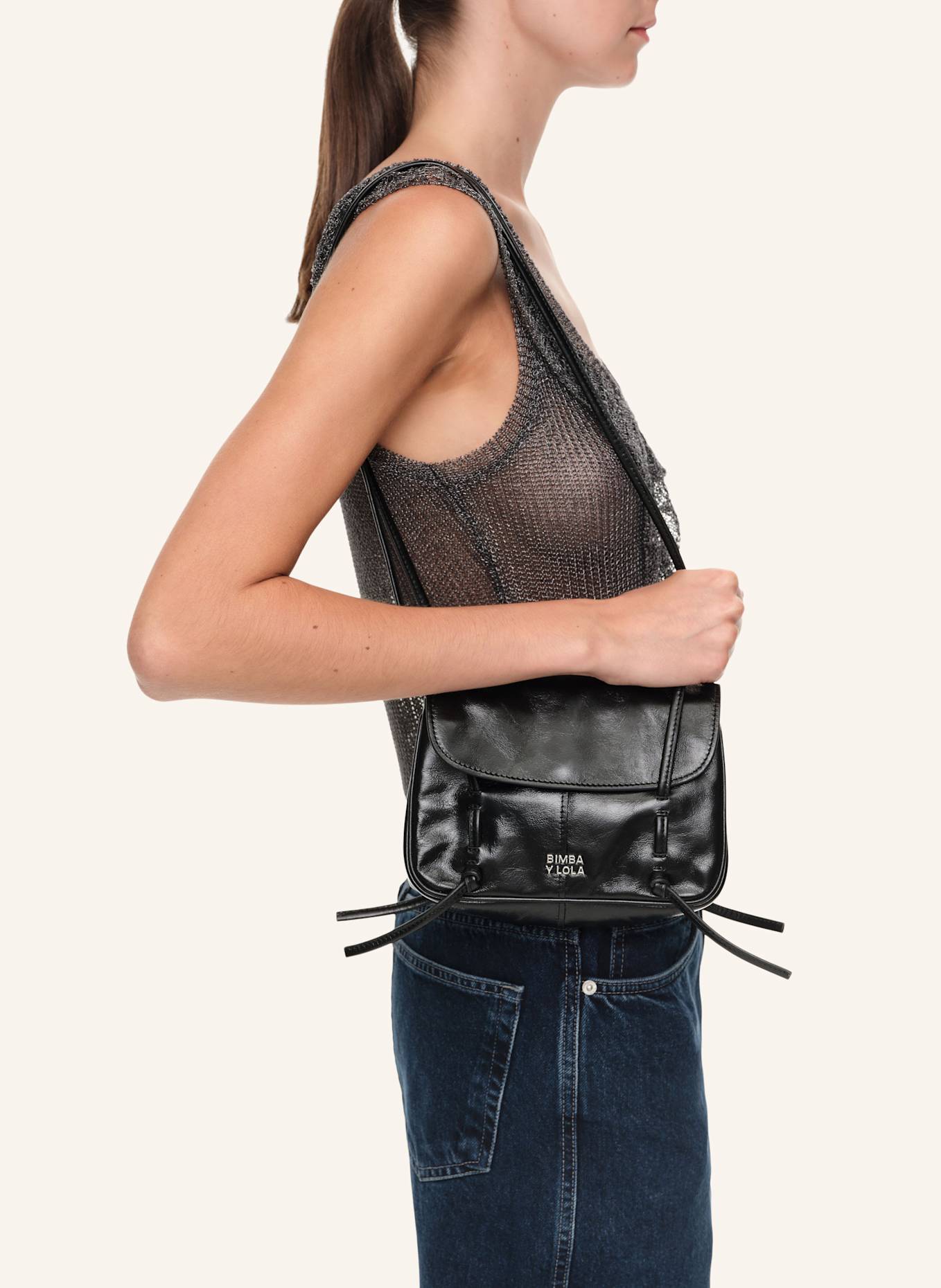 BIMBA Y LOLA Umhängetasche: SCHWARZ