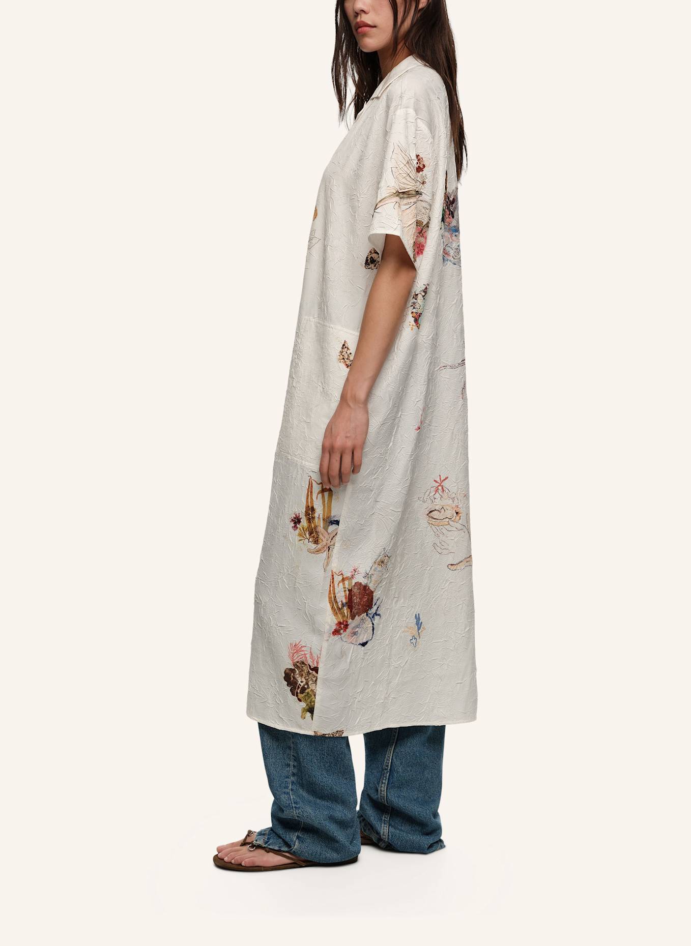 BIMBA Y LOLA Hemdkleid: WEISS