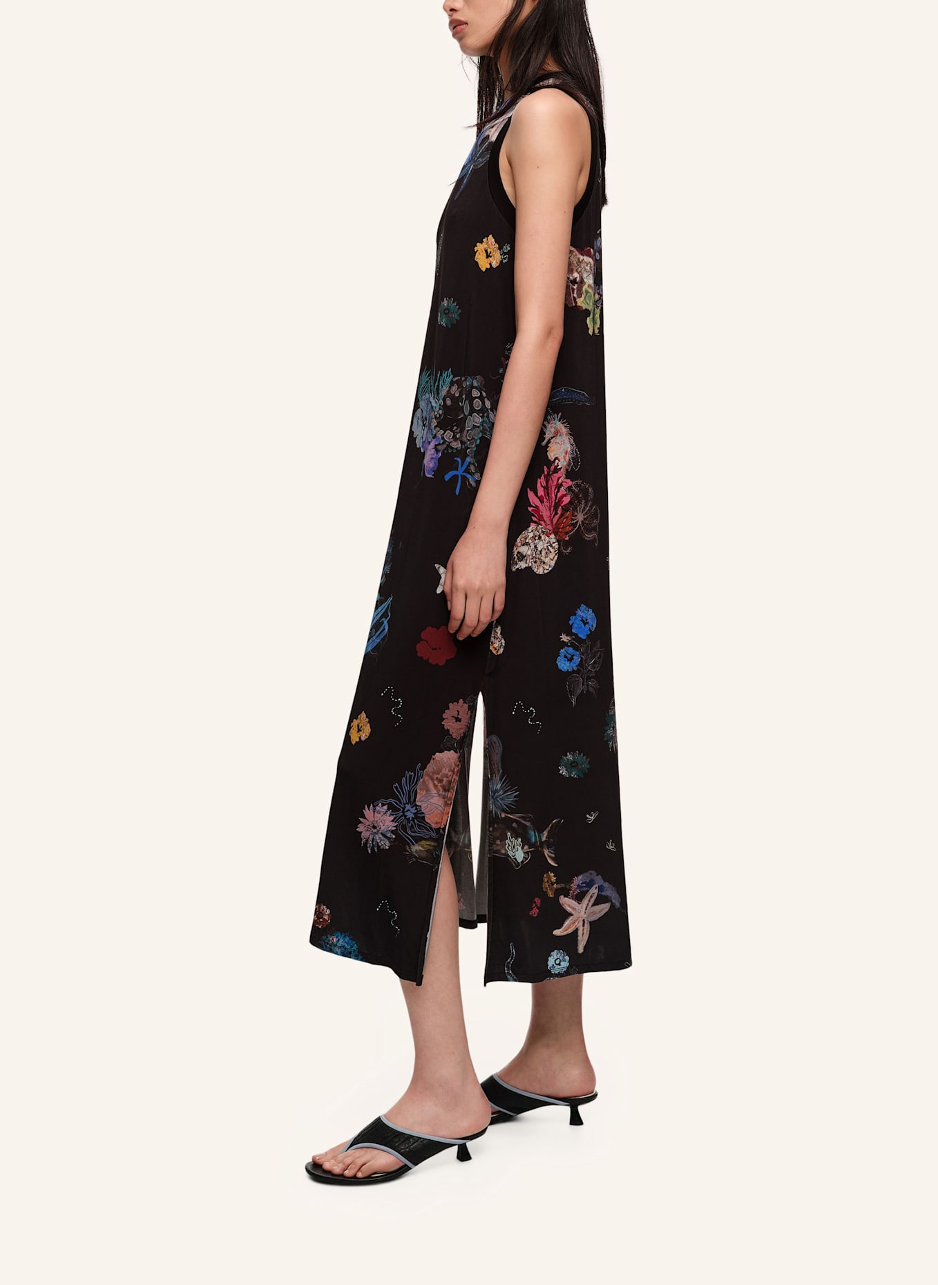 BIMBA Y LOLA Shirtkleid: SCHWARZ