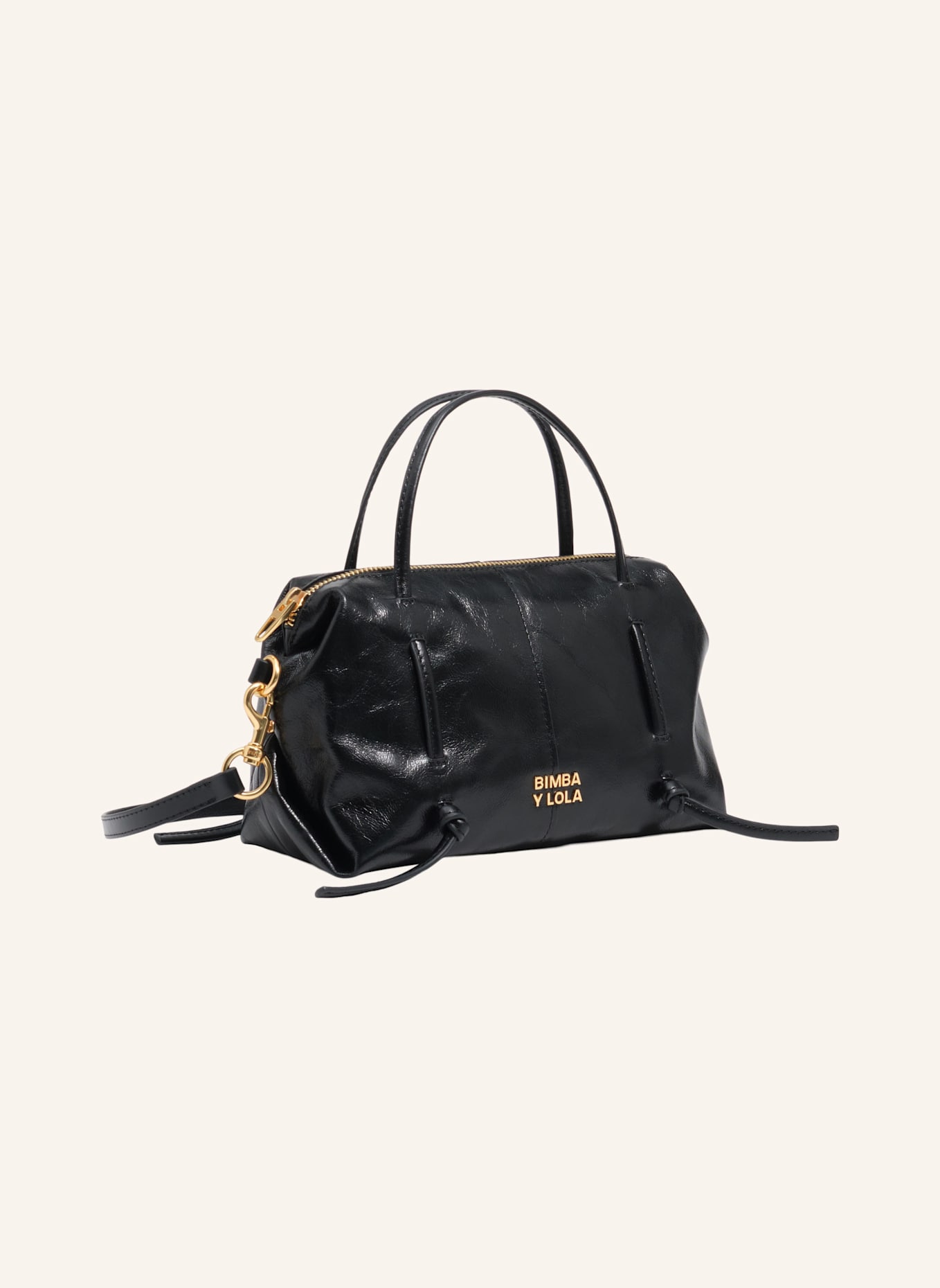 BIMBA Y LOLA Mini-Lolita-Ledertasche: SCHWARZ