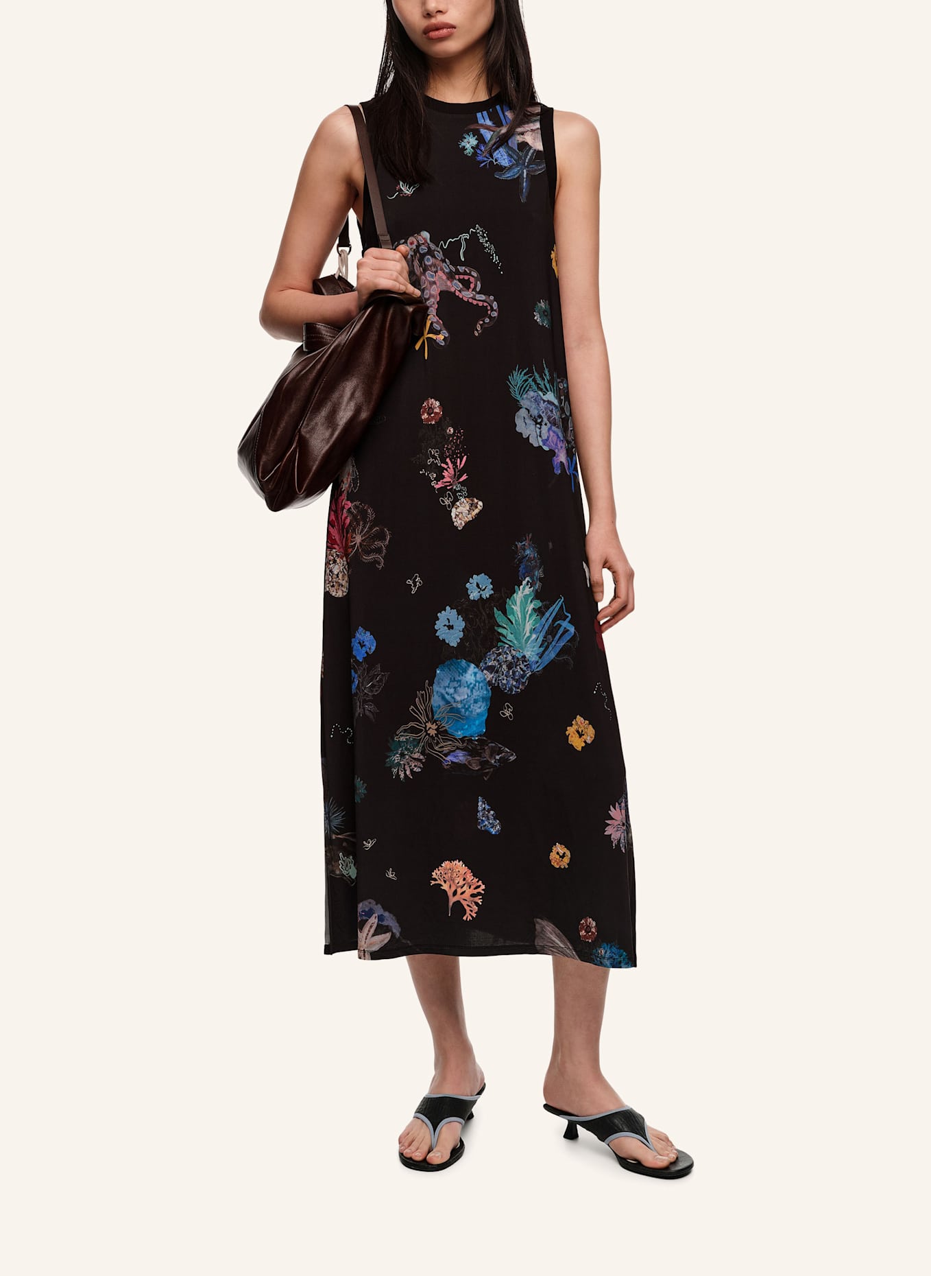 BIMBA Y LOLA Shirtkleid: SCHWARZ