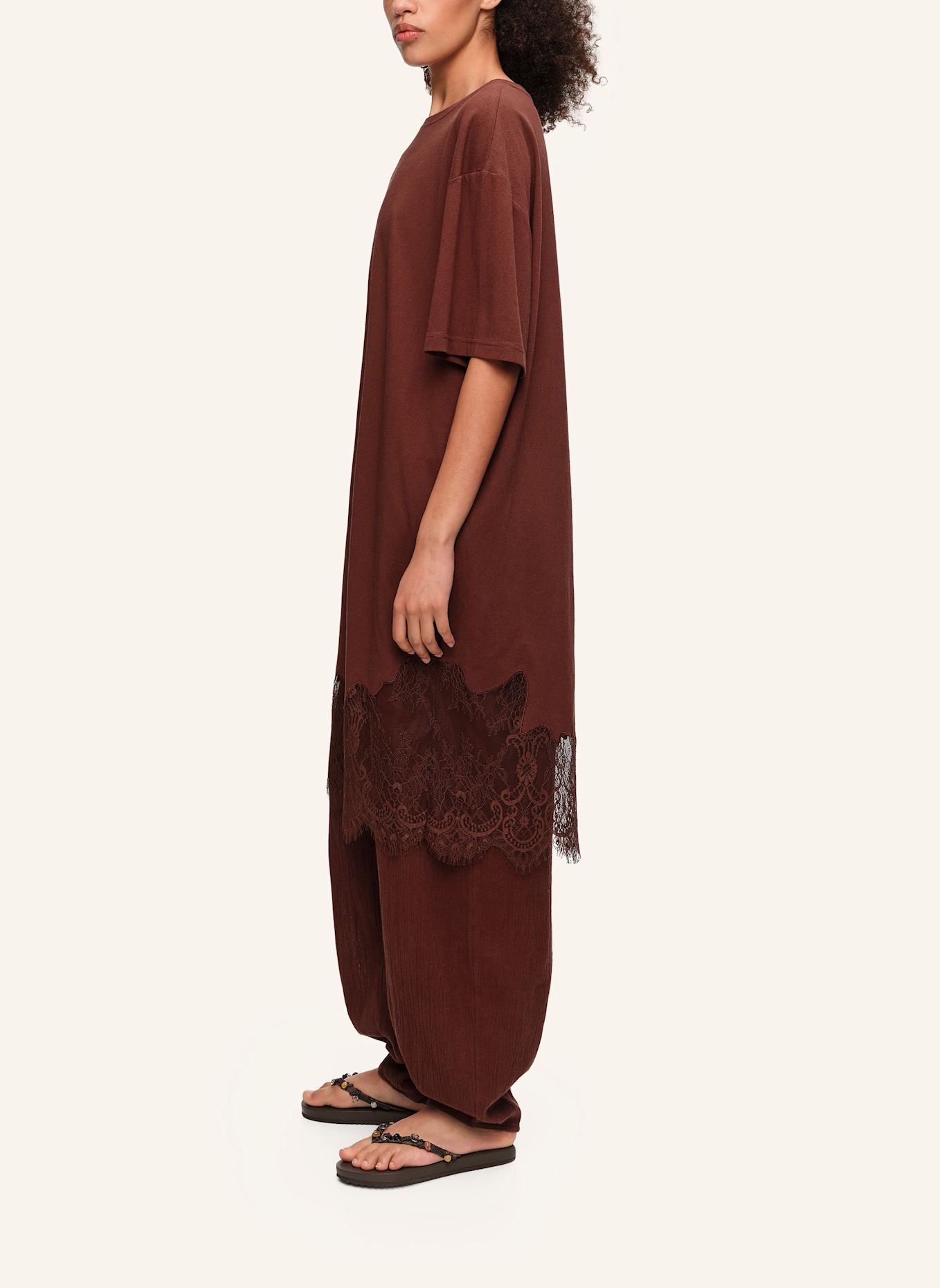 BIMBA Y LOLA Shirtkleid: BRAUN