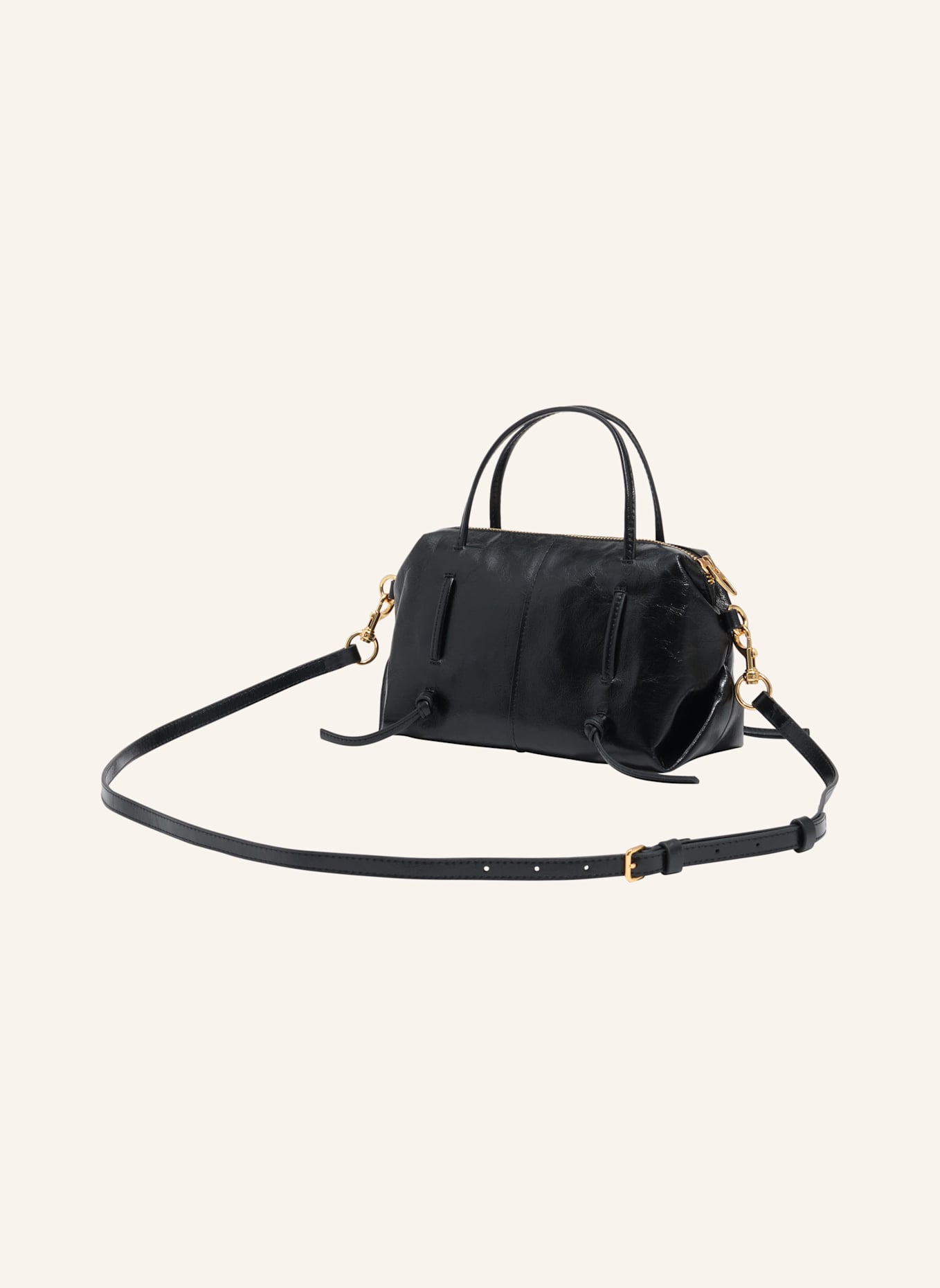 BIMBA Y LOLA Mini-Lolita-Ledertasche: SCHWARZ