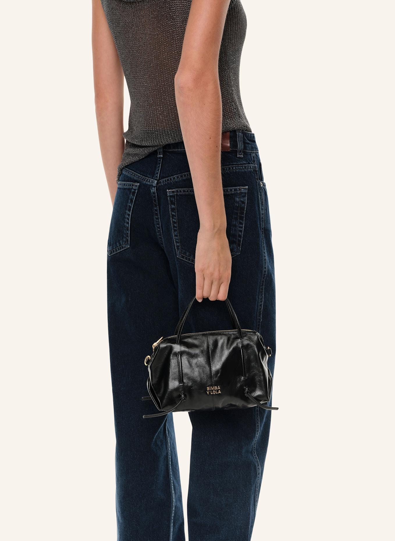 BIMBA Y LOLA Mini-Lolita-Ledertasche: SCHWARZ