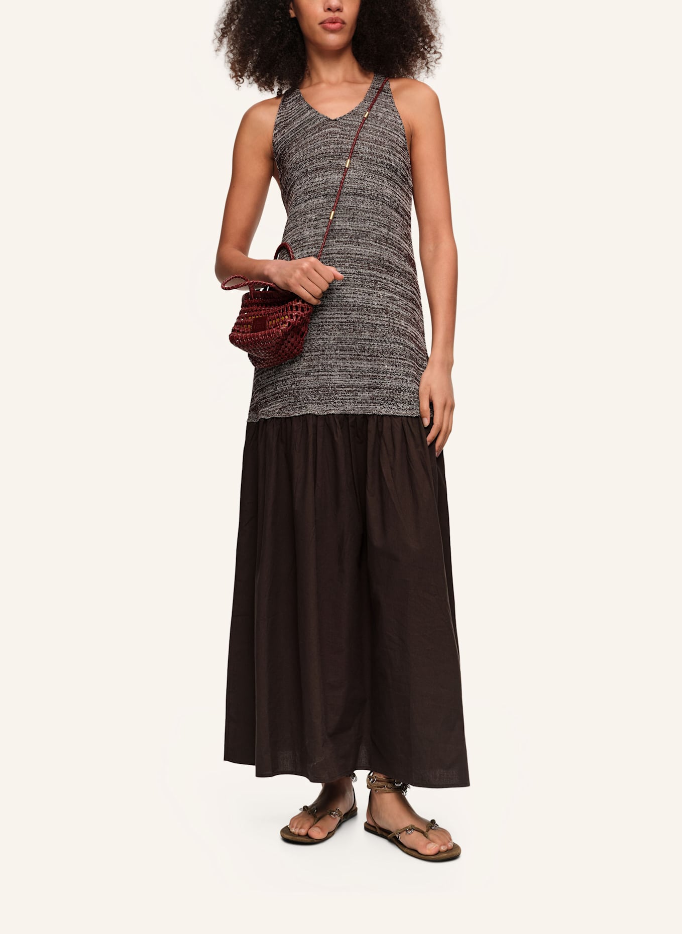 BIMBA Y LOLA Strickkleid: BRAUN