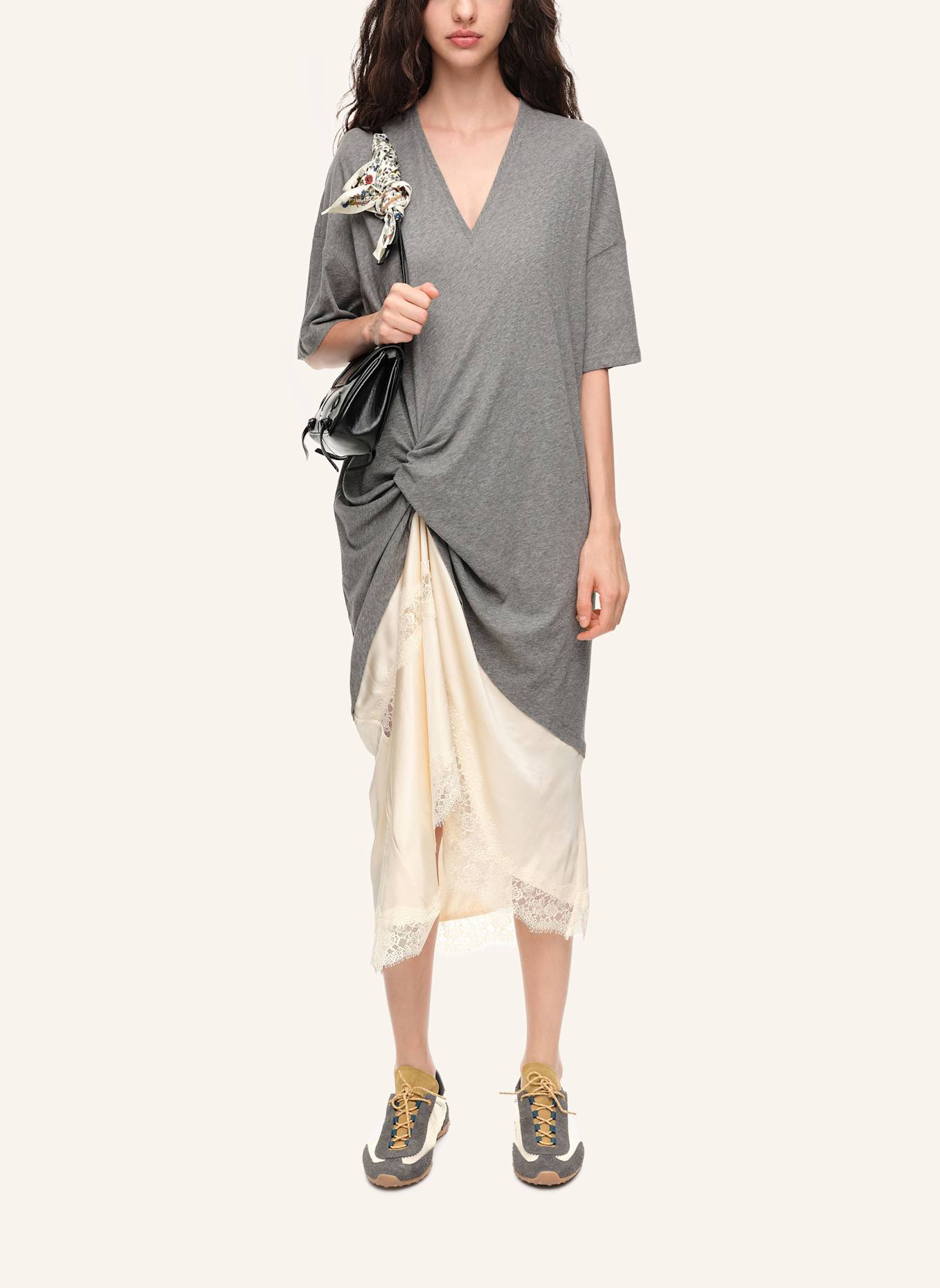 BIMBA Y LOLA Kleid: GRAU