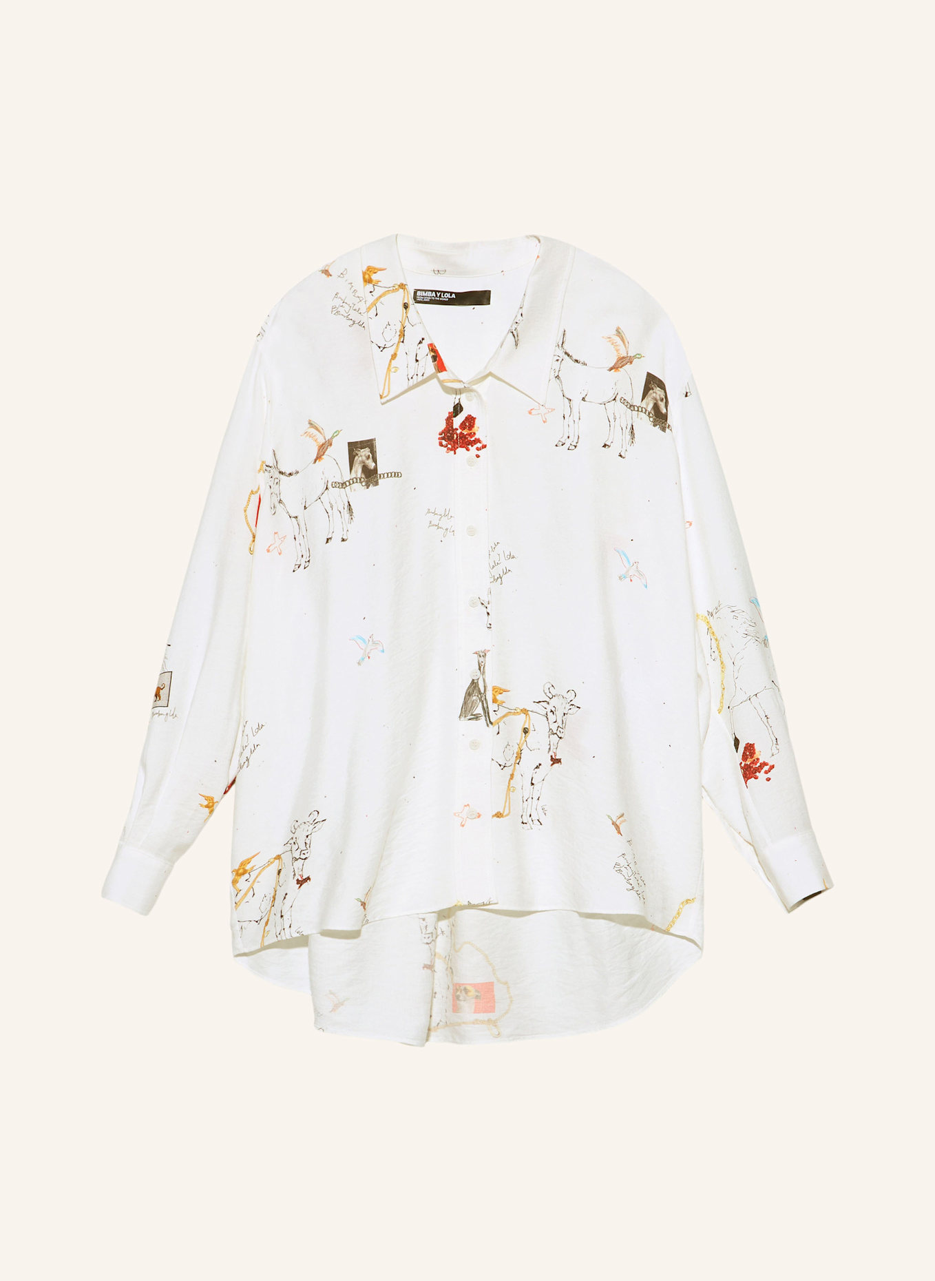 BIMBA Y LOLA Hemd: ORANGE