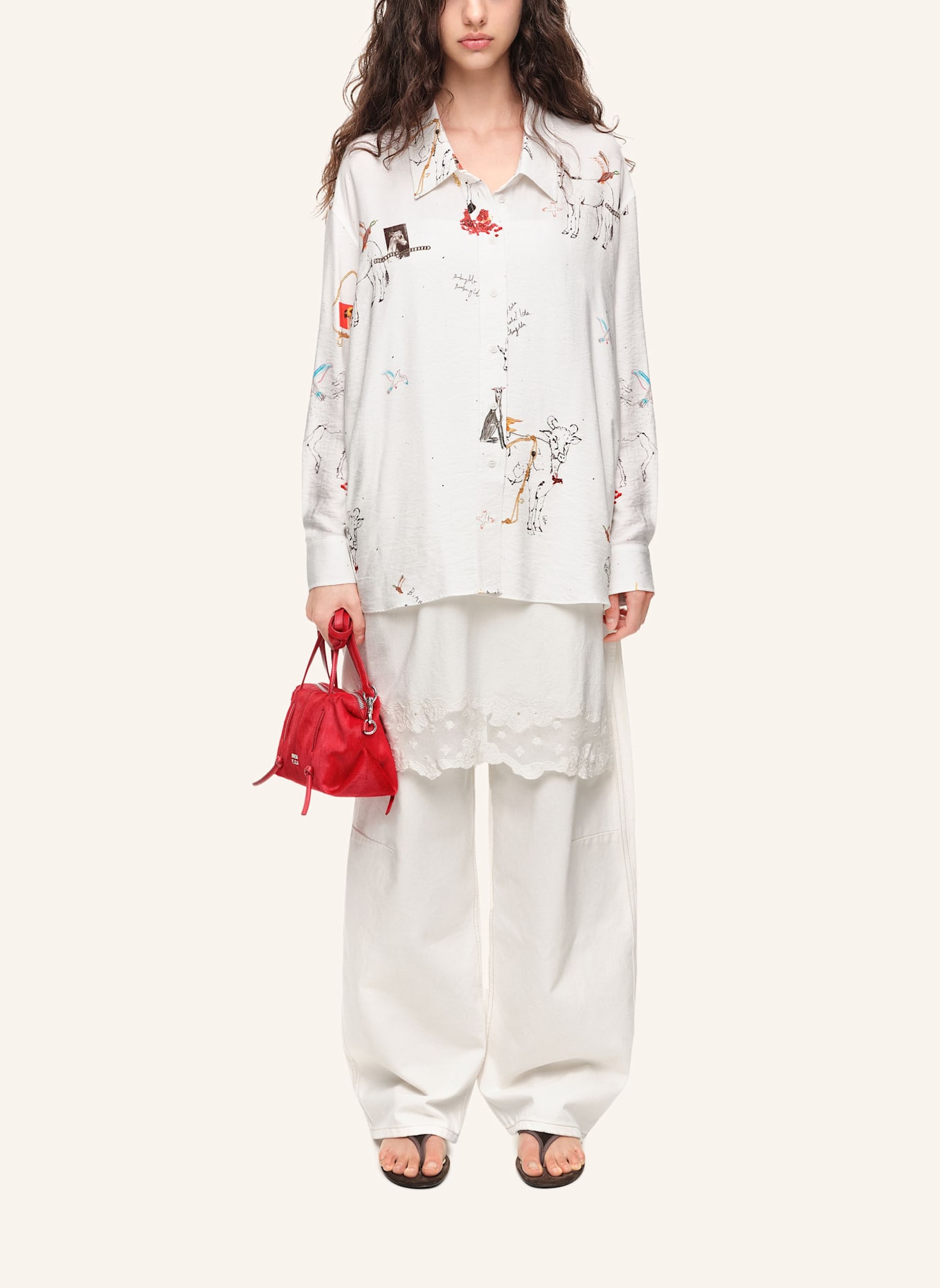 BIMBA Y LOLA Hemd: ORANGE