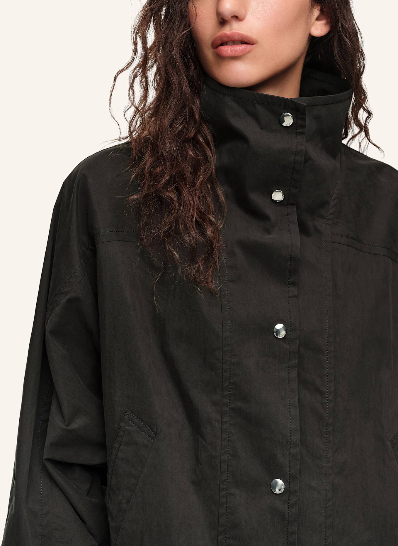 BIMBA Y LOLA Oversize-Trenchcoat: SCHWARZ