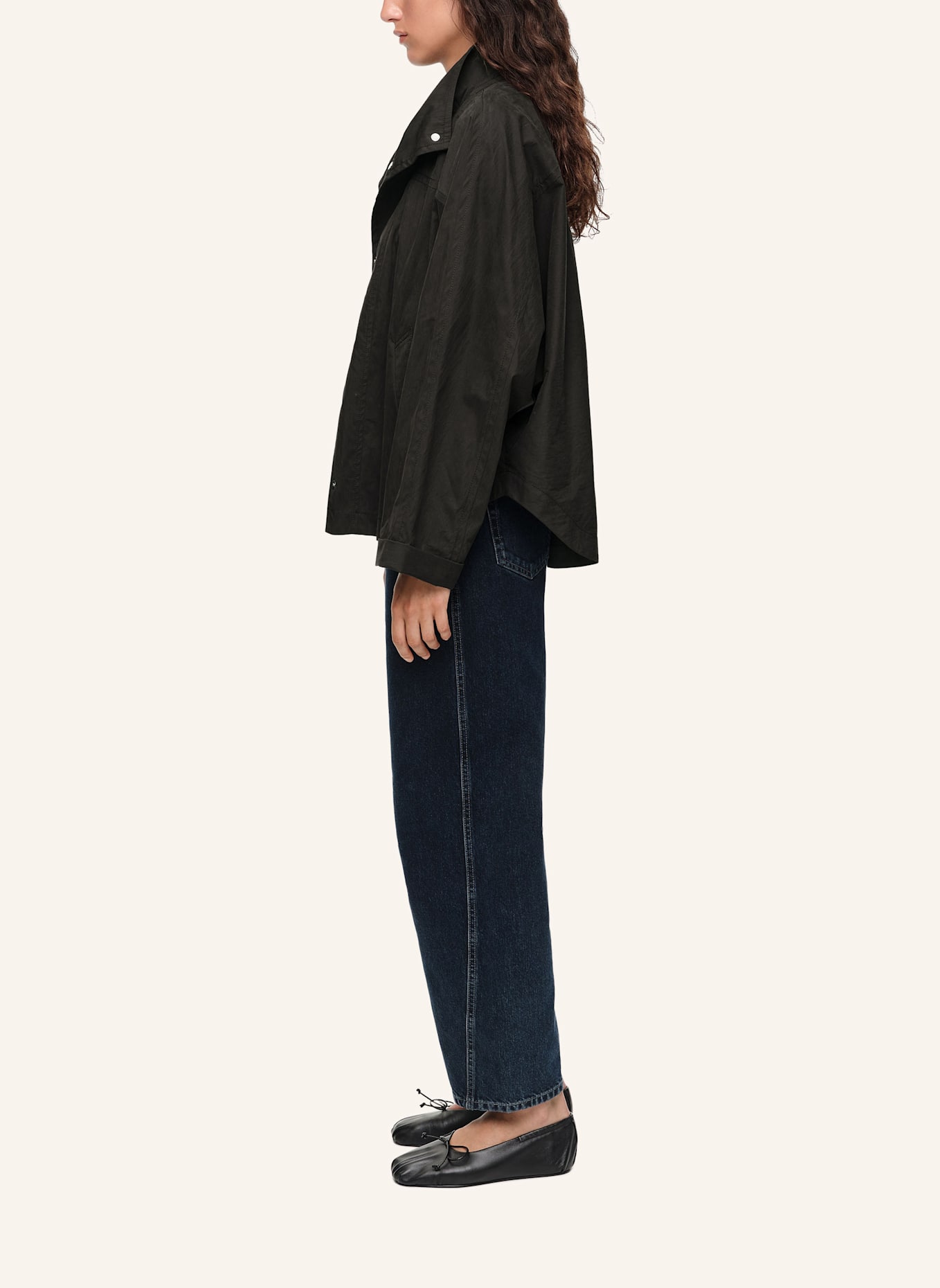 BIMBA Y LOLA Oversize-Trenchcoat: SCHWARZ