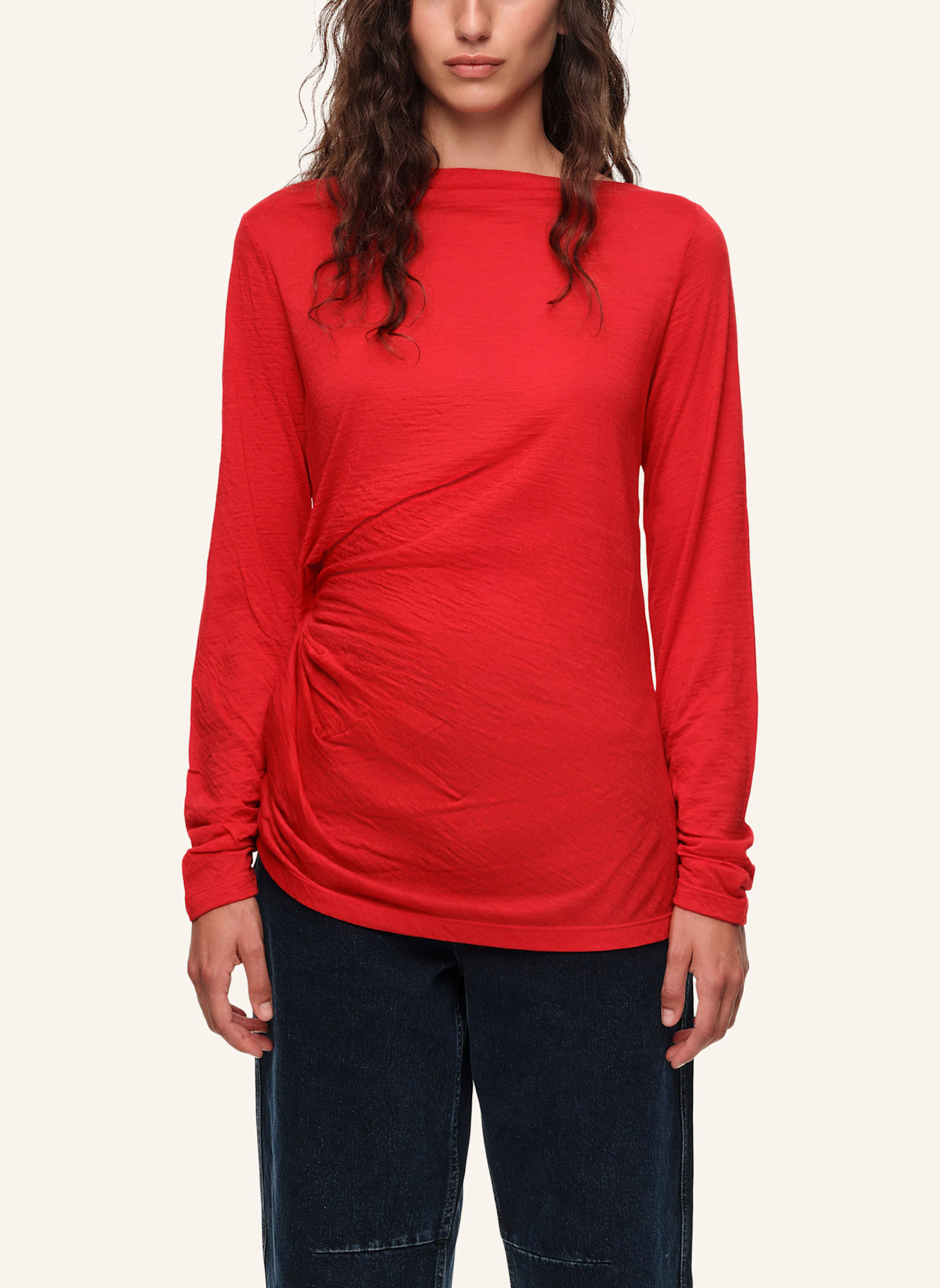 BIMBA Y LOLA Wollshirt: ROT