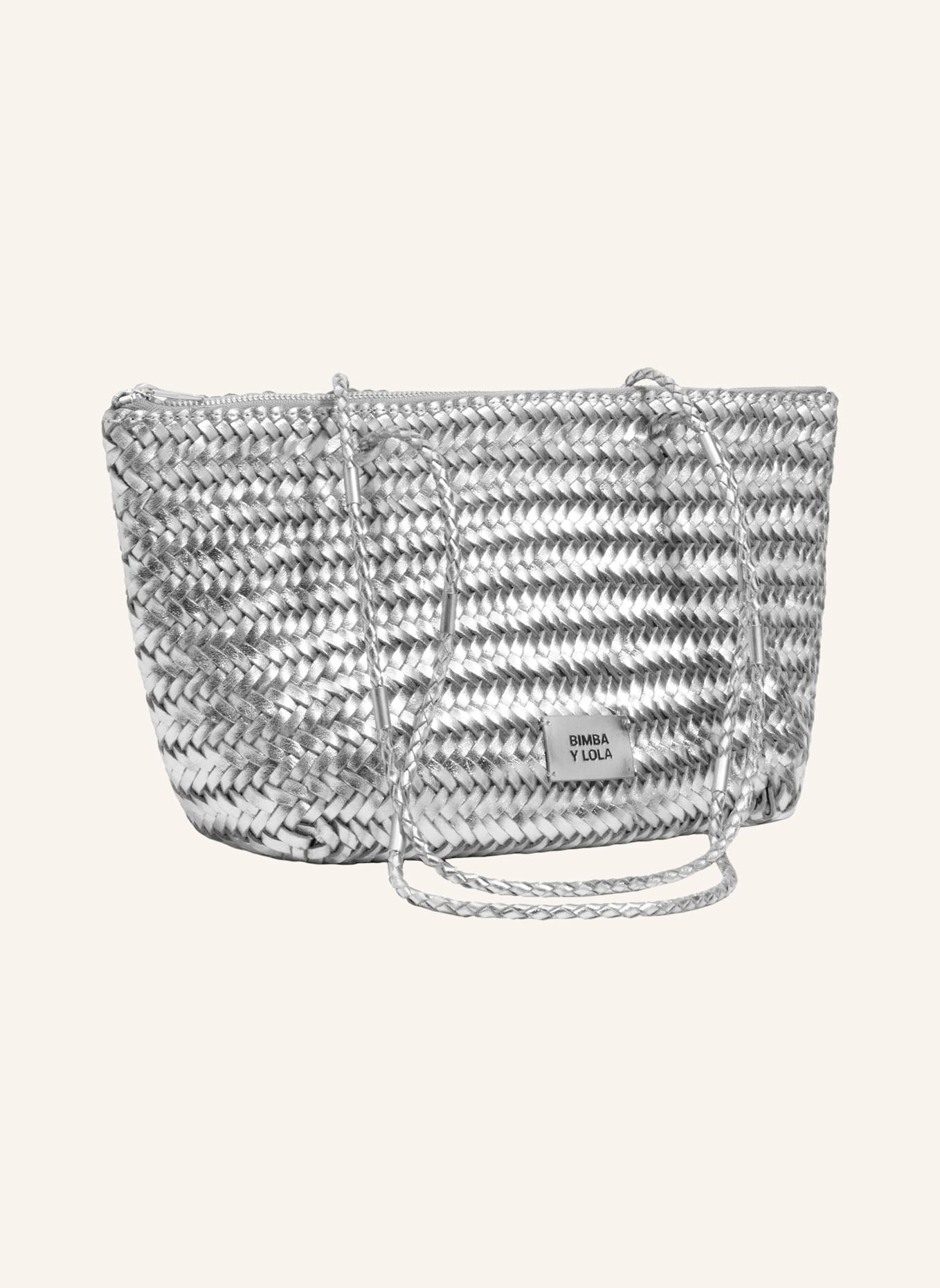 BIMBA Y LOLA Shopper: SILBER