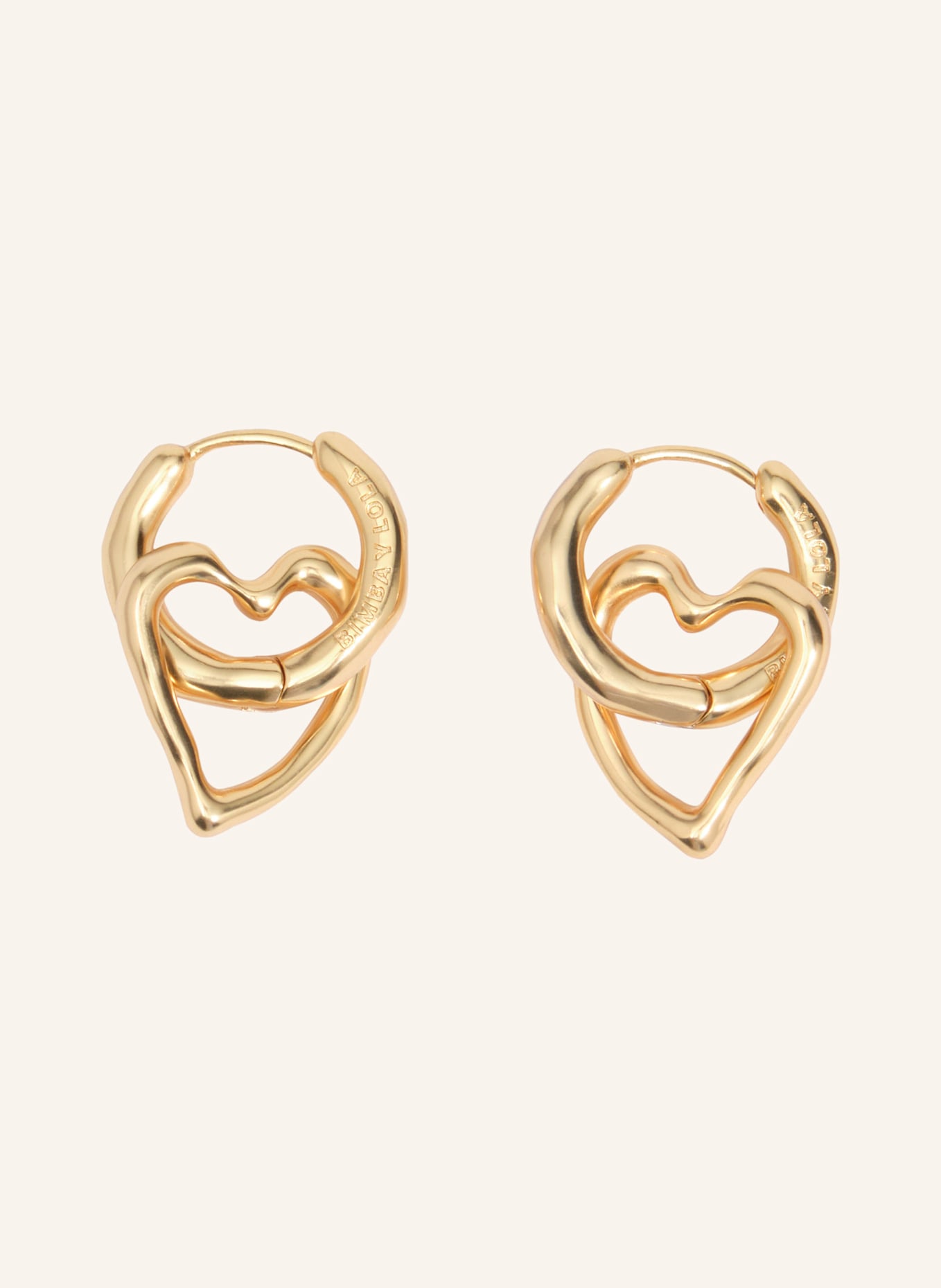 BIMBA Y LOLA Herz-Ohrringe: GOLD