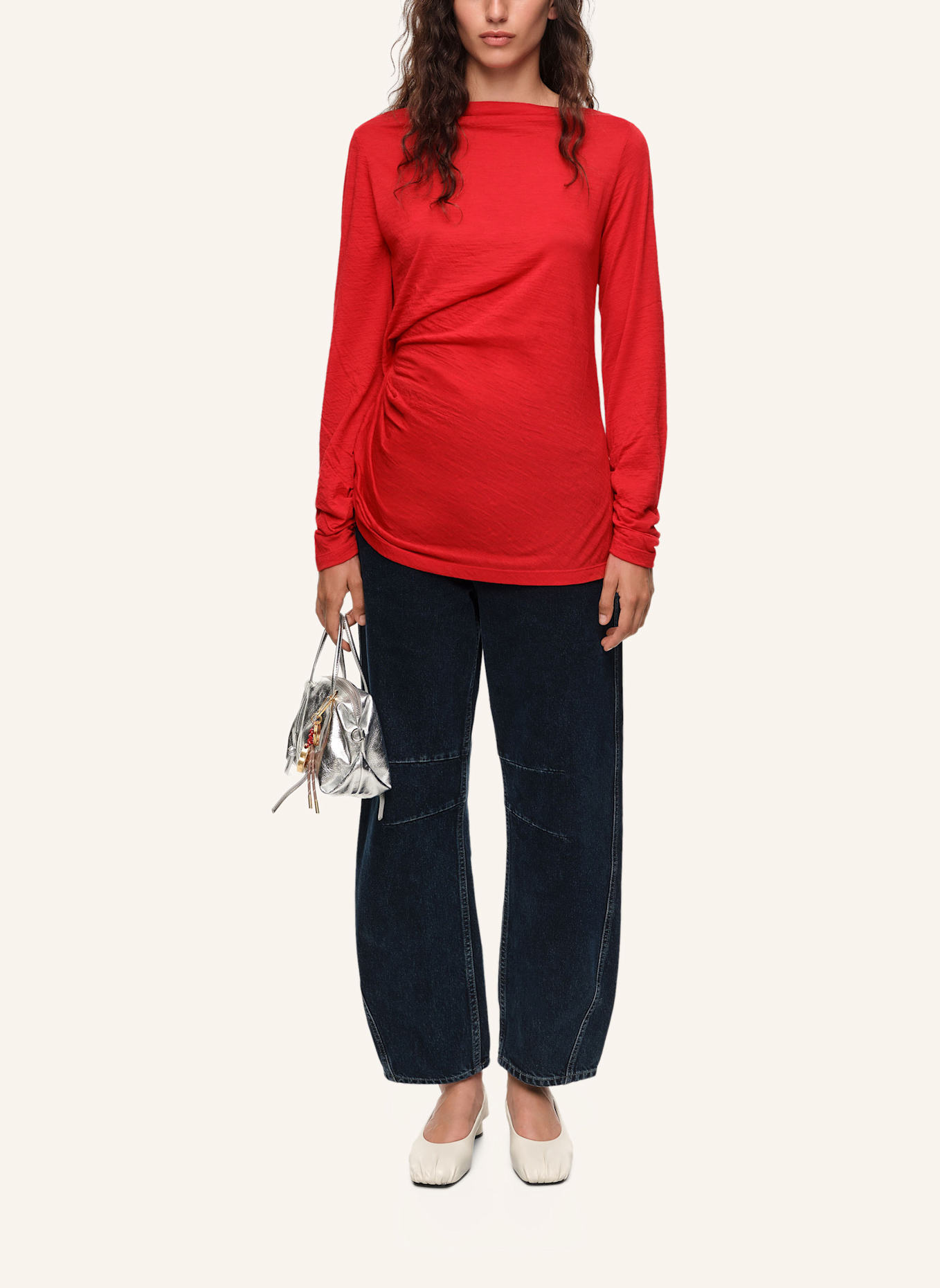 BIMBA Y LOLA Wollshirt: ROT