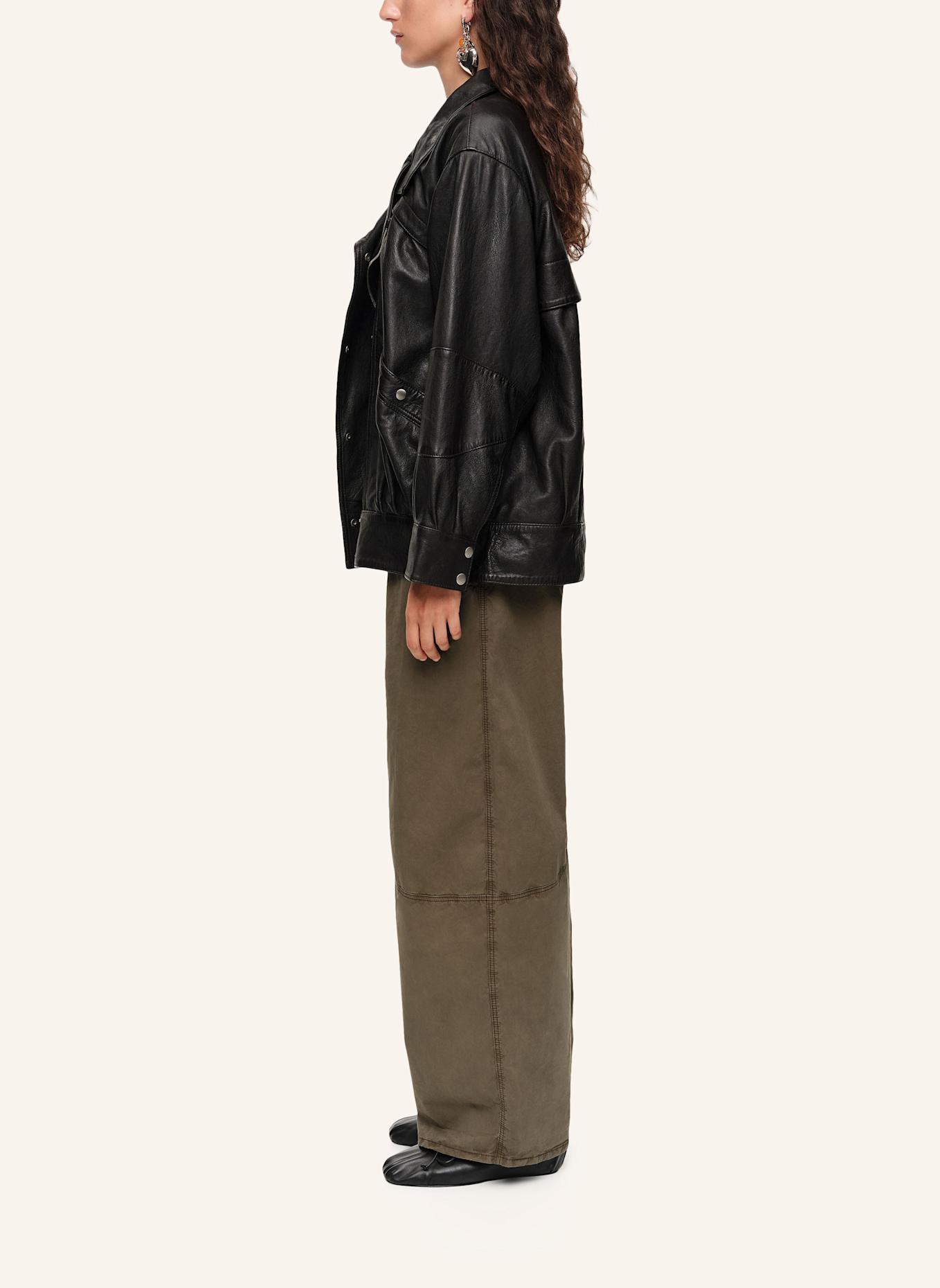 BIMBA Y LOLA Lederjacke: SCHWARZ