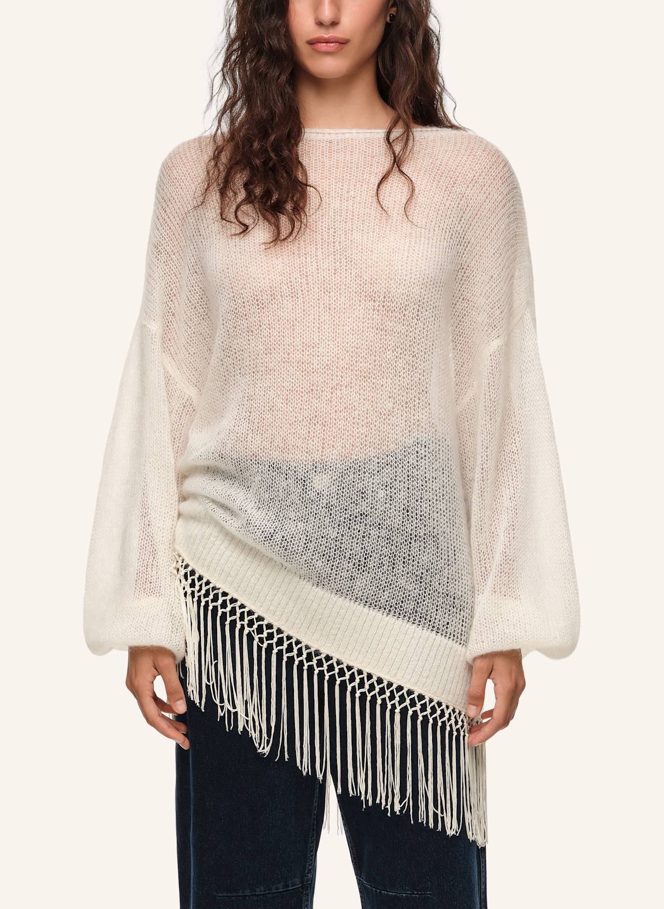 BIMBA Y LOLA Pullover: WEISS