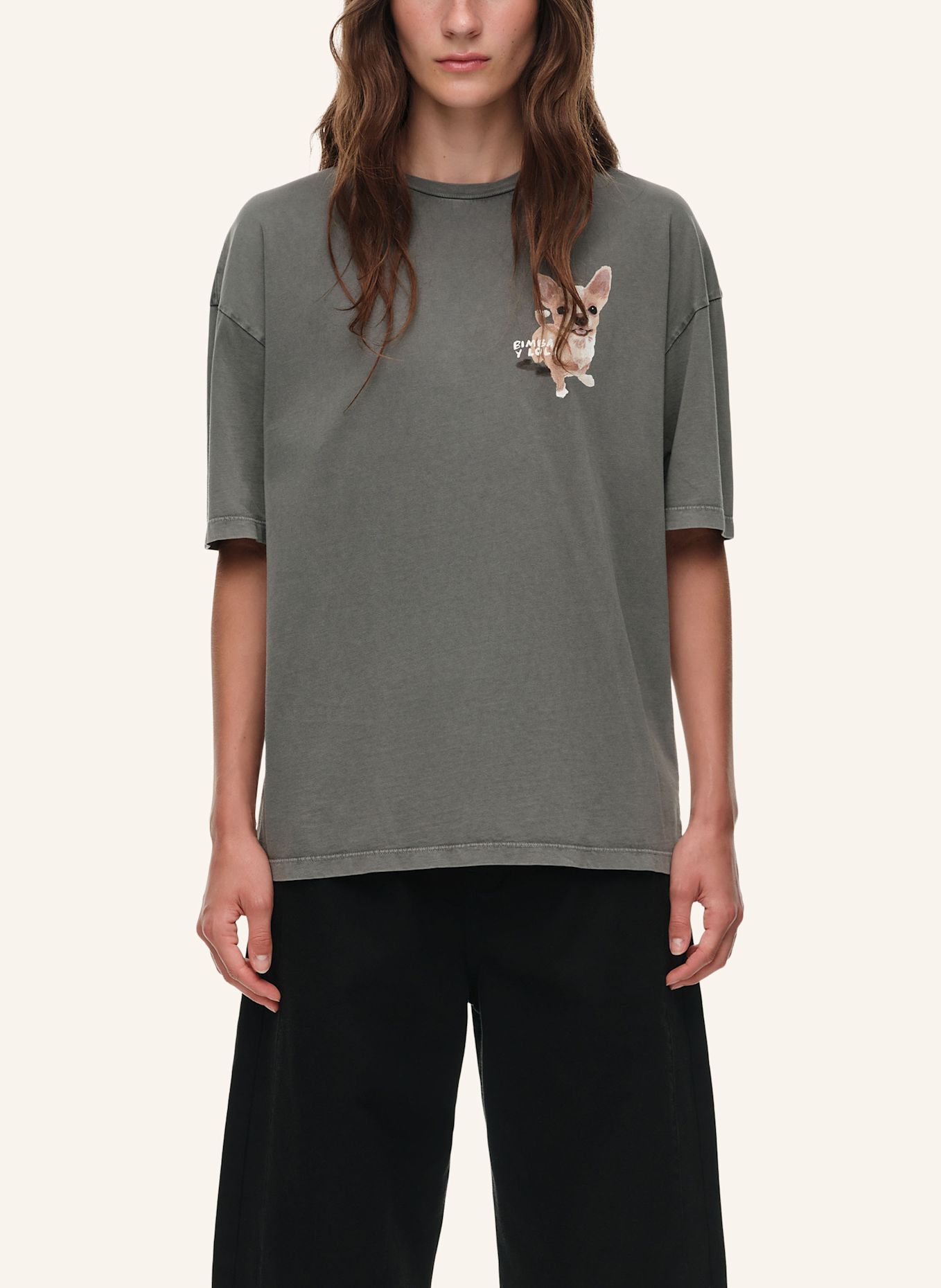 BIMBA Y LOLA T-Shirt: SCHWARZ