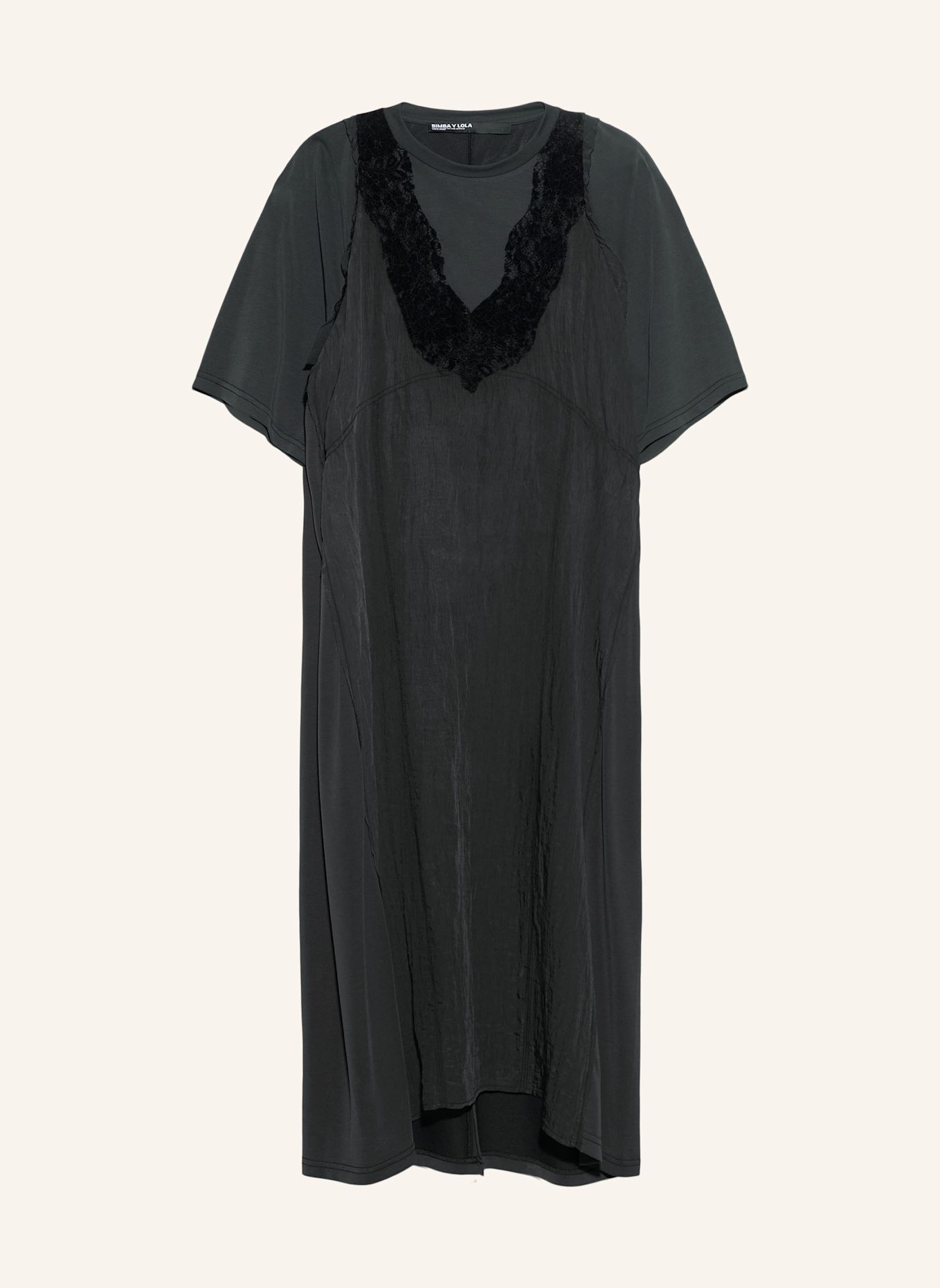 BIMBA Y LOLA Midikleid: SCHWARZ