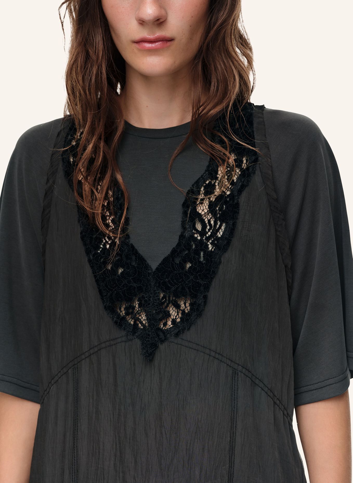 BIMBA Y LOLA Midikleid: SCHWARZ