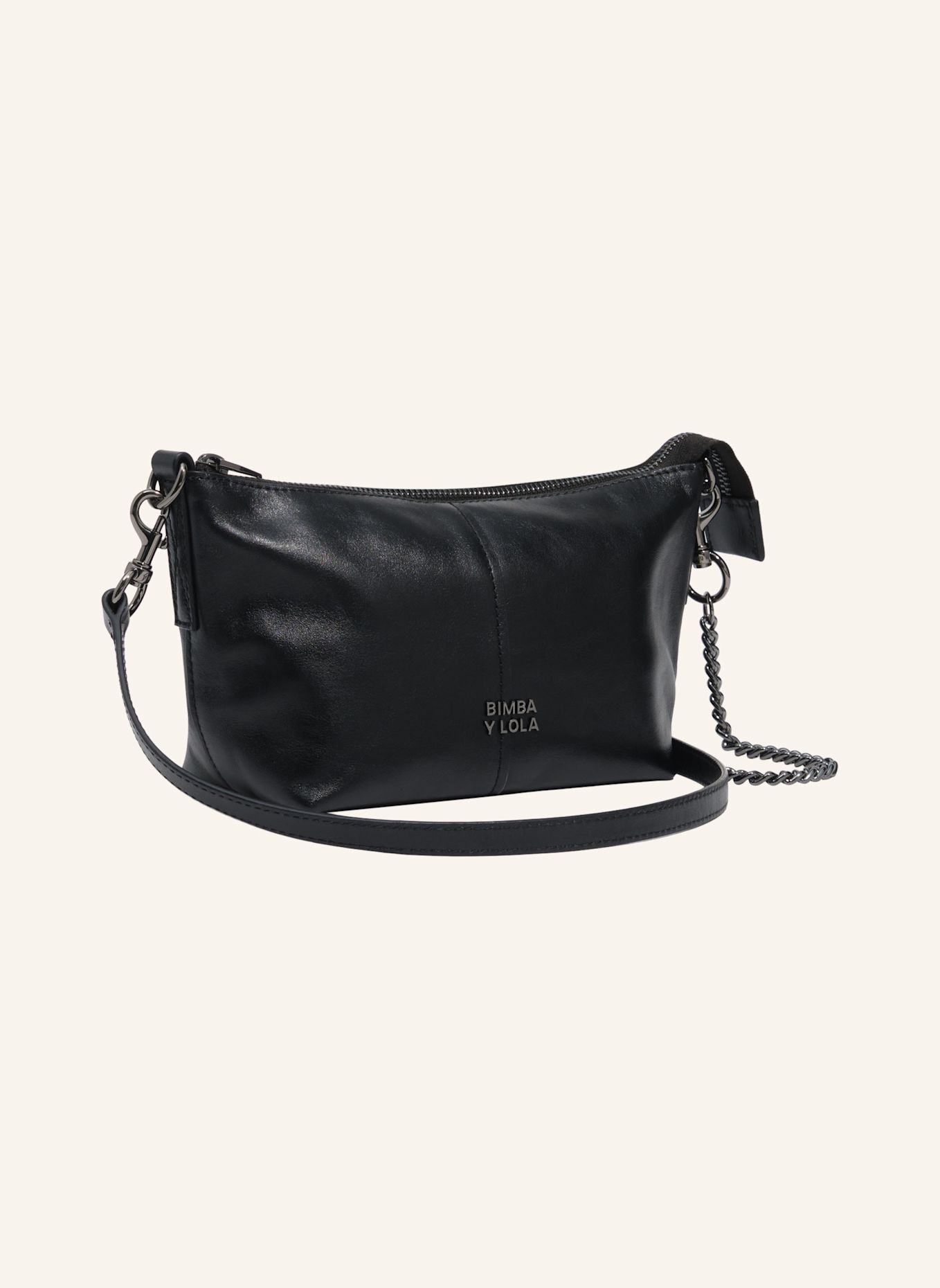 BIMBA Y LOLA Ledertasche: SCHWARZ