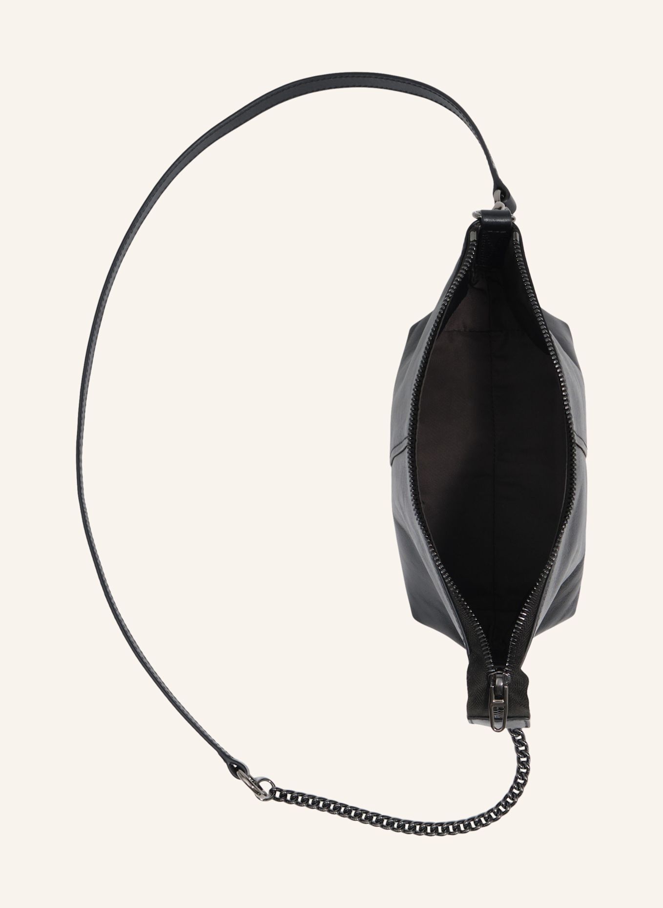 BIMBA Y LOLA Ledertasche: SCHWARZ