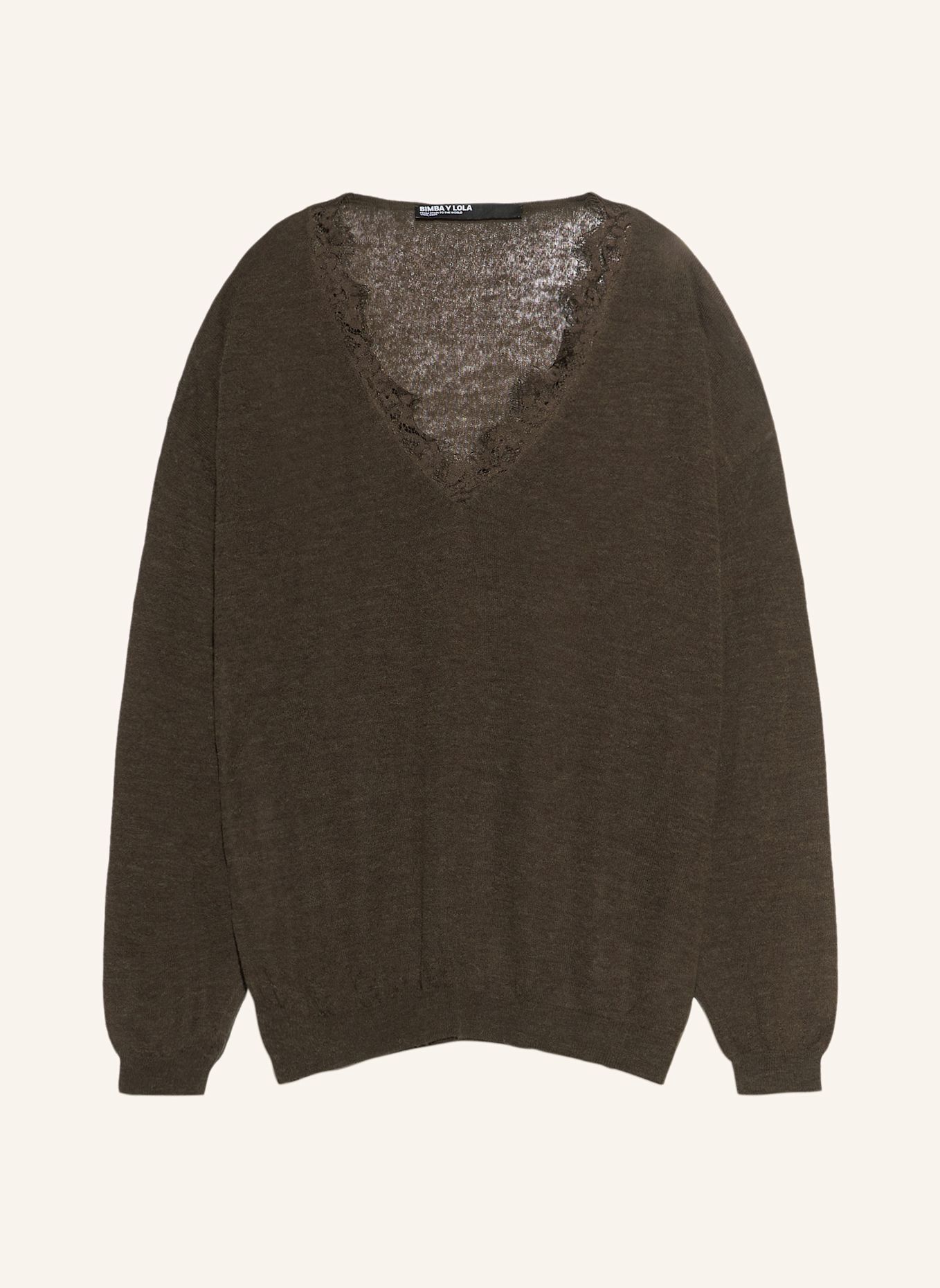 BIMBA Y LOLA Wollpullover: BRAUN
