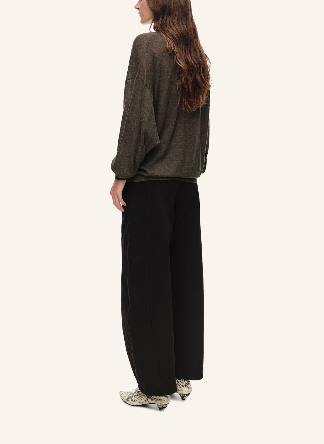 BIMBA Y LOLA Wollpullover: BRAUN