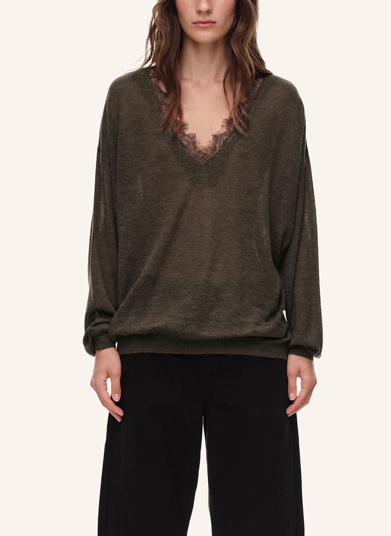 BIMBA Y LOLA Wollpullover: BRAUN