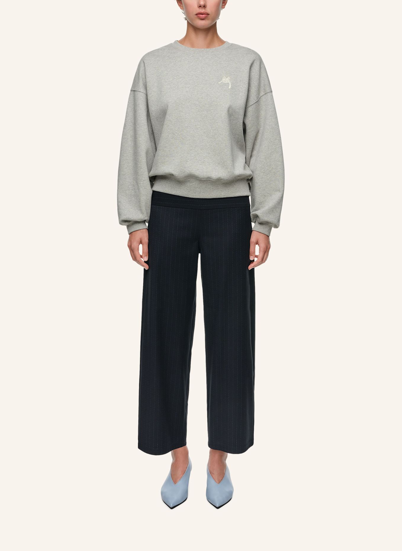 BIMBA Y LOLA Ballon-Sweatshirt: GRAU