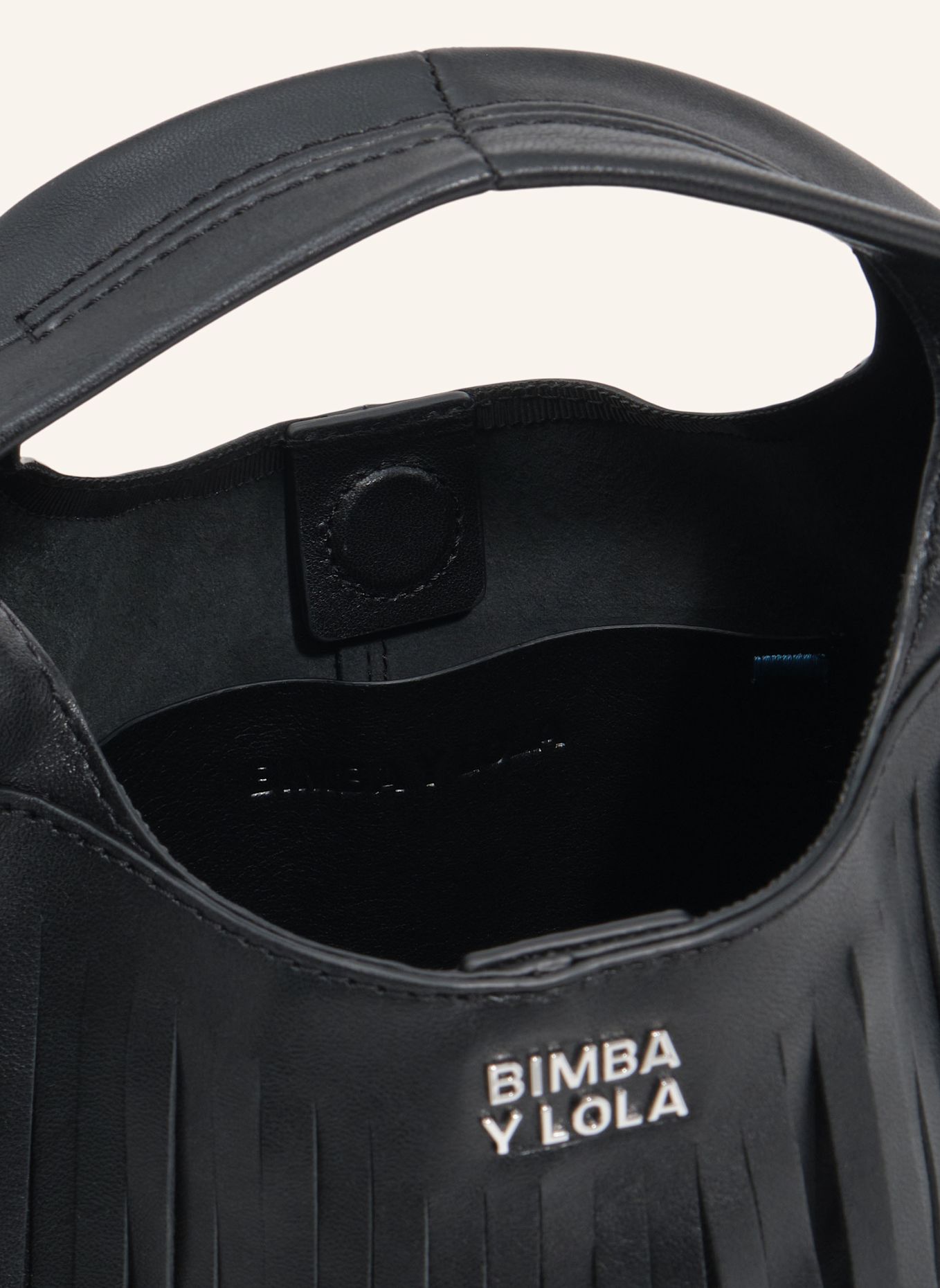 BIMBA Y LOLA Ledertasche: SCHWARZ