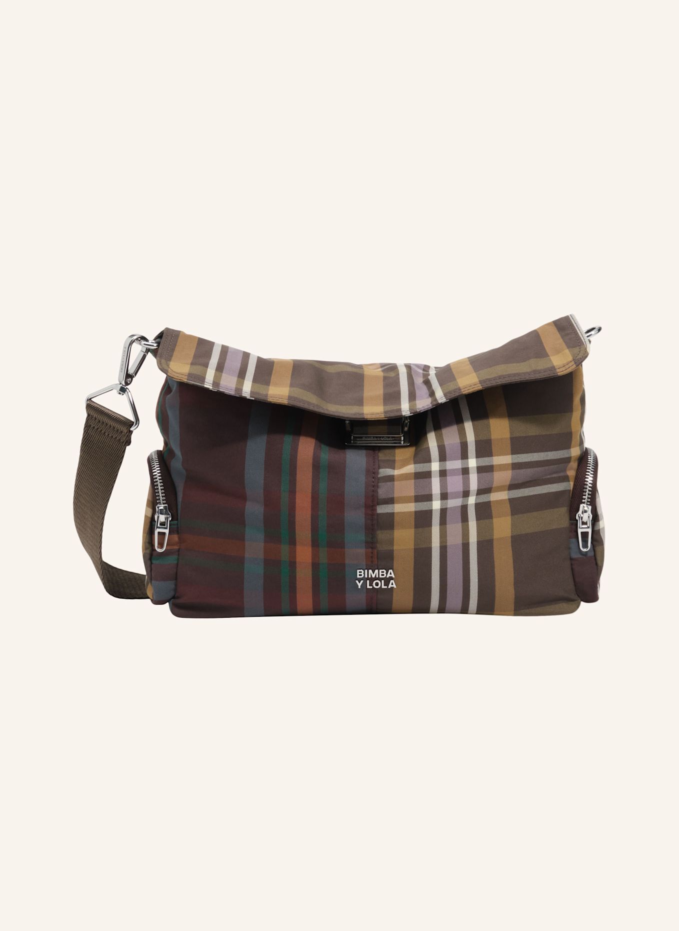 BIMBA Y LOLA Tartanmuster-Tasche: GRÜN