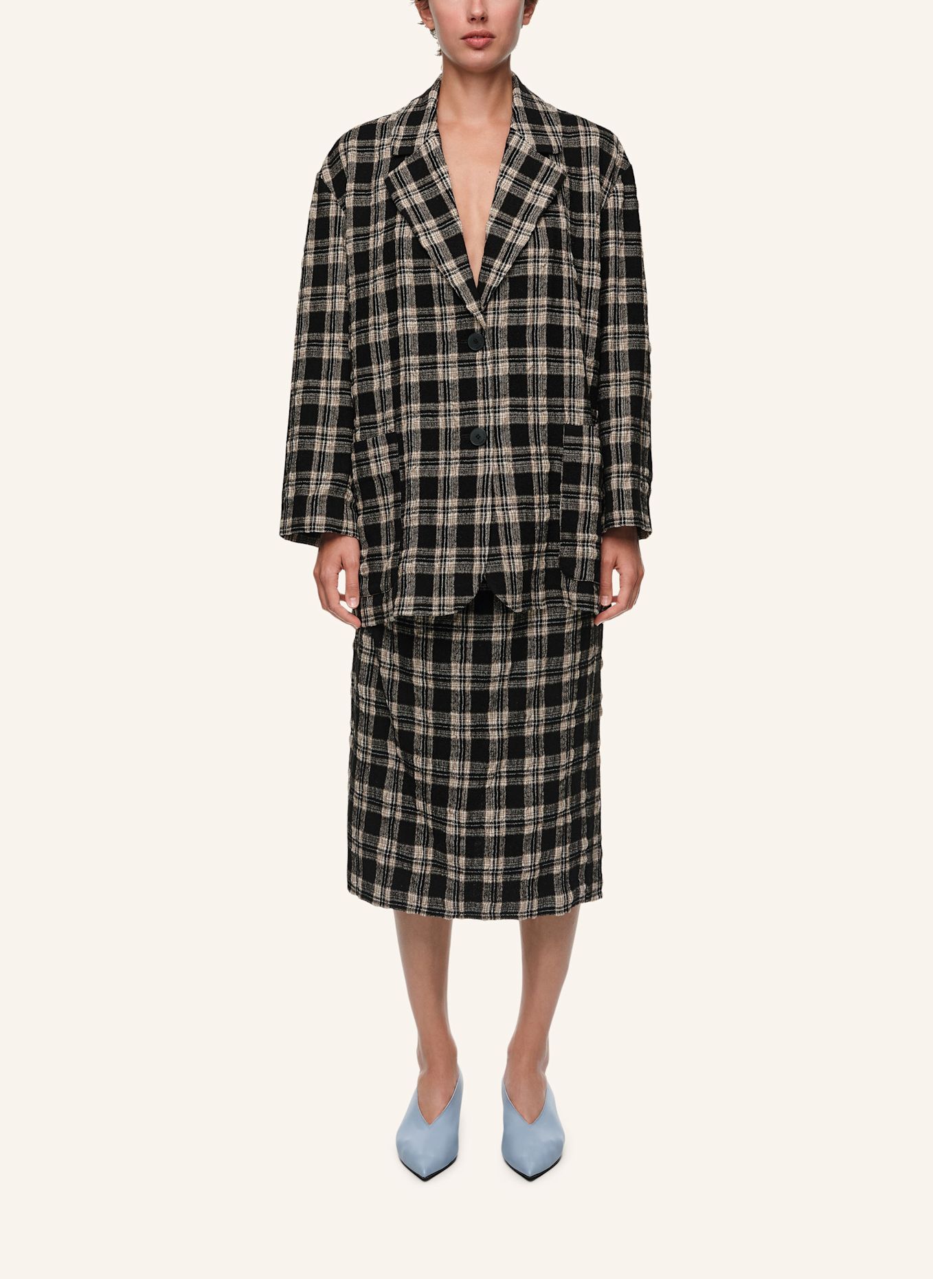 BIMBA Y LOLA Wollmidirock: SCHWARZ