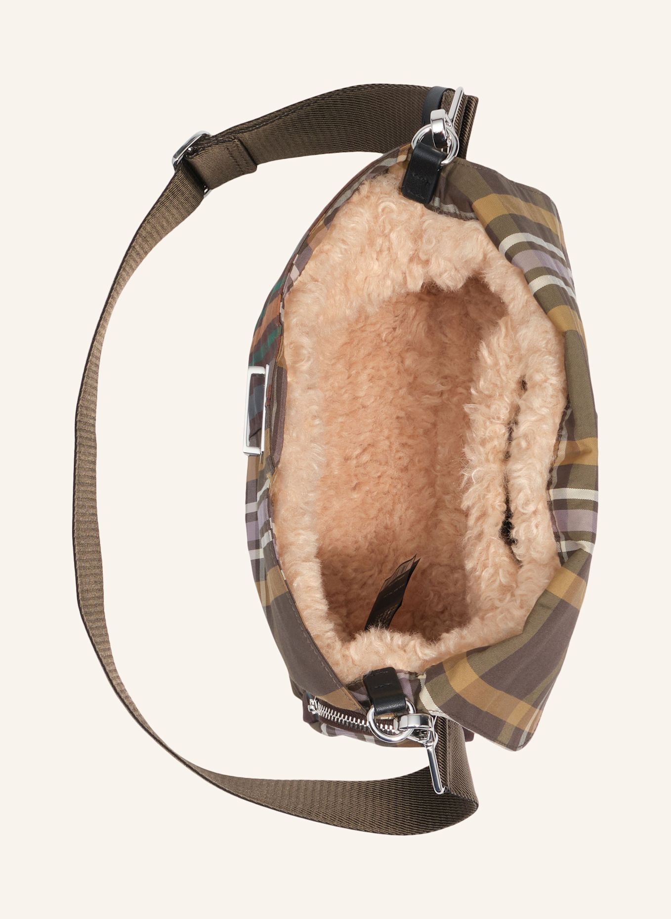 BIMBA Y LOLA Tartanmuster-Tasche: GRÜN
