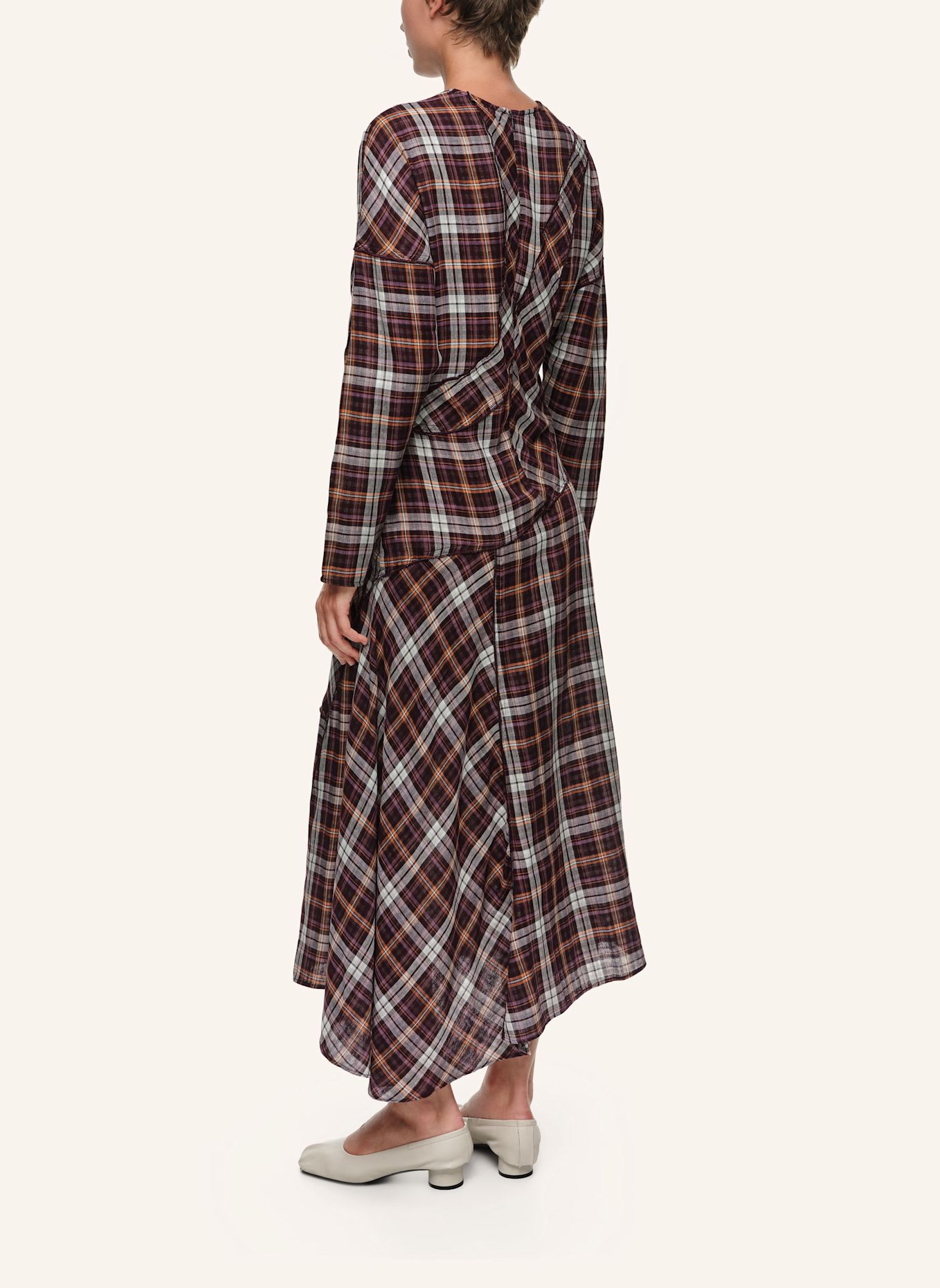BIMBA Y LOLA Patchwork-Midikleid: ROT