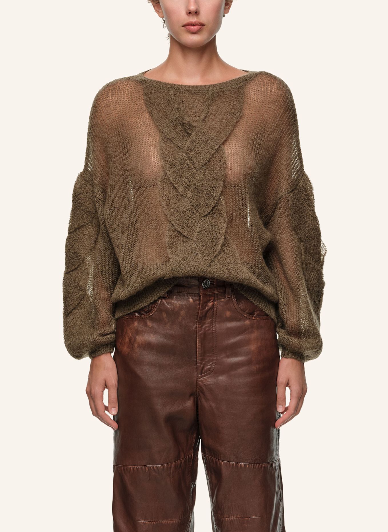 BIMBA Y LOLA Pullover: GRÜN