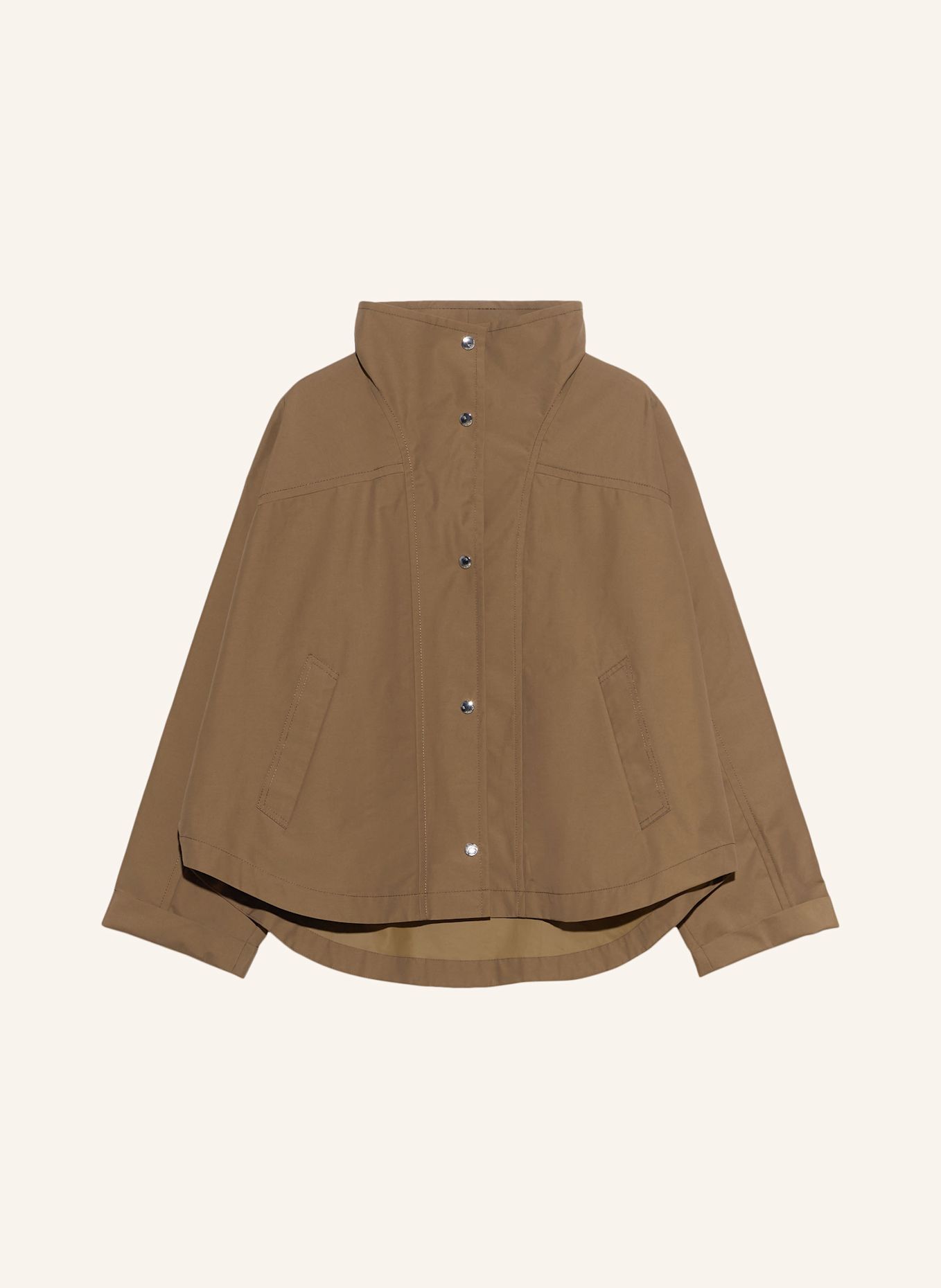 BIMBA Y LOLA Oversize-Batwing-Jacke: BRAUN