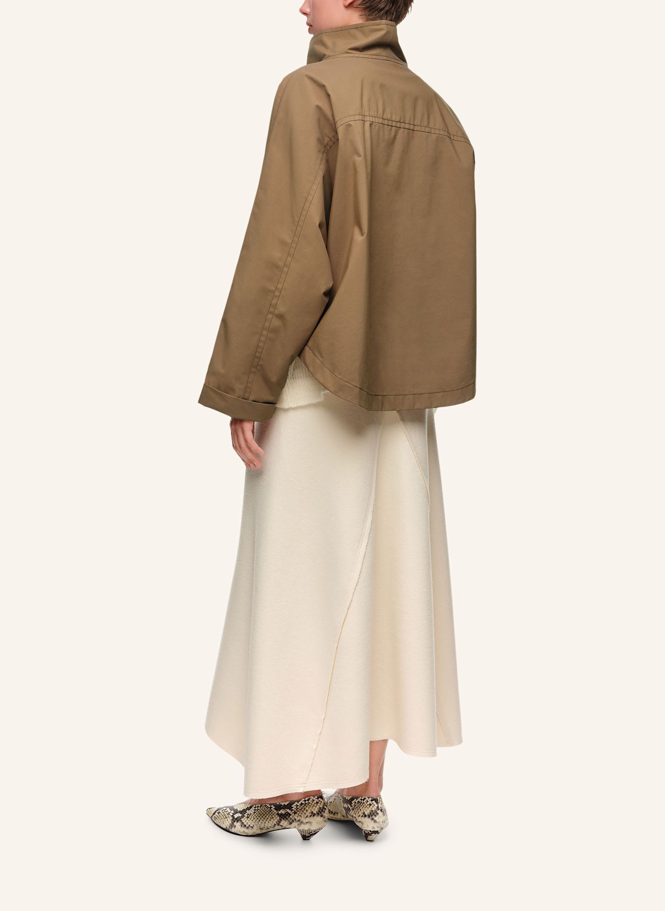 BIMBA Y LOLA Oversize-Batwing-Jacke: BRAUN