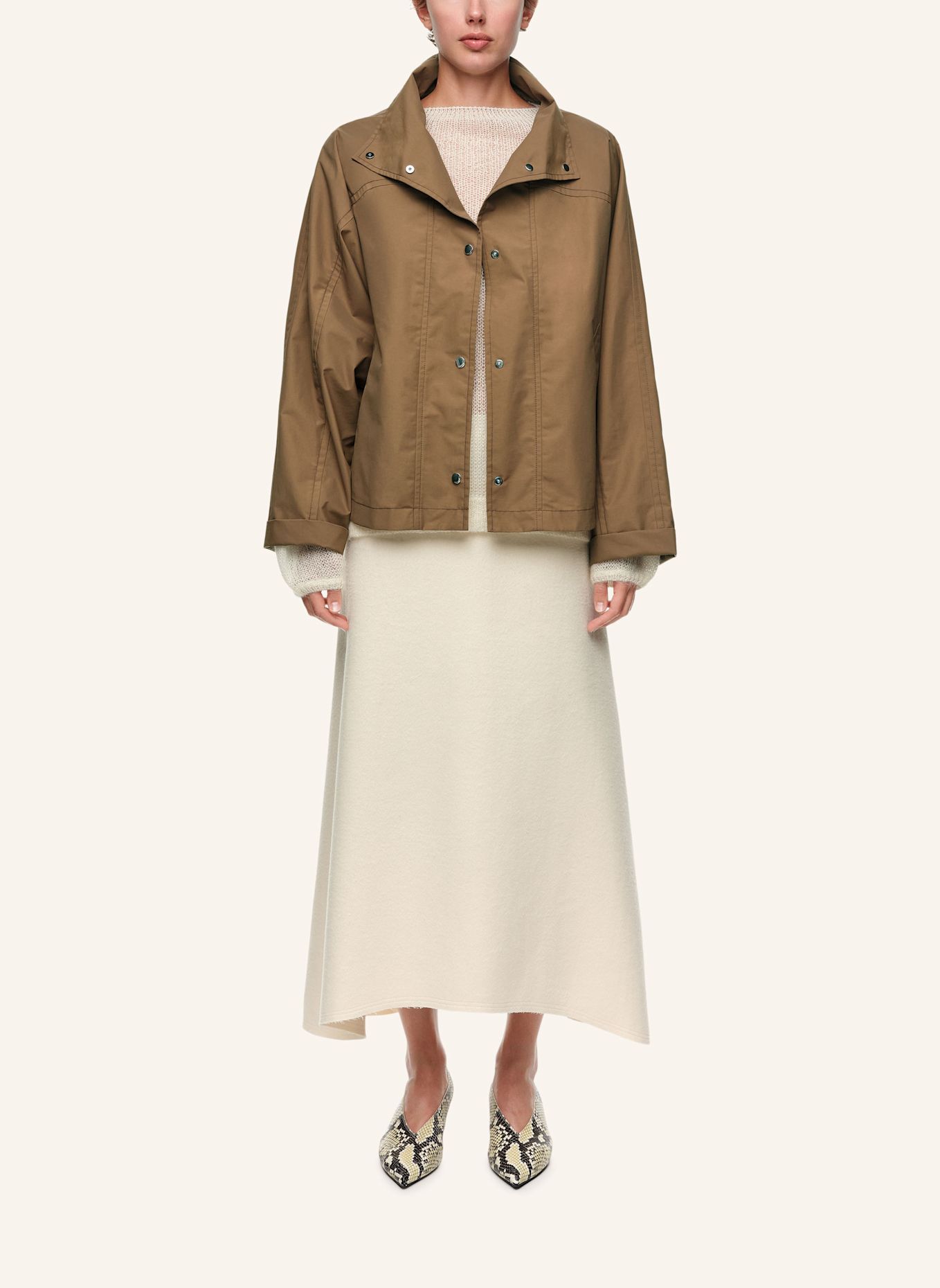 BIMBA Y LOLA Oversize-Batwing-Jacke: BRAUN