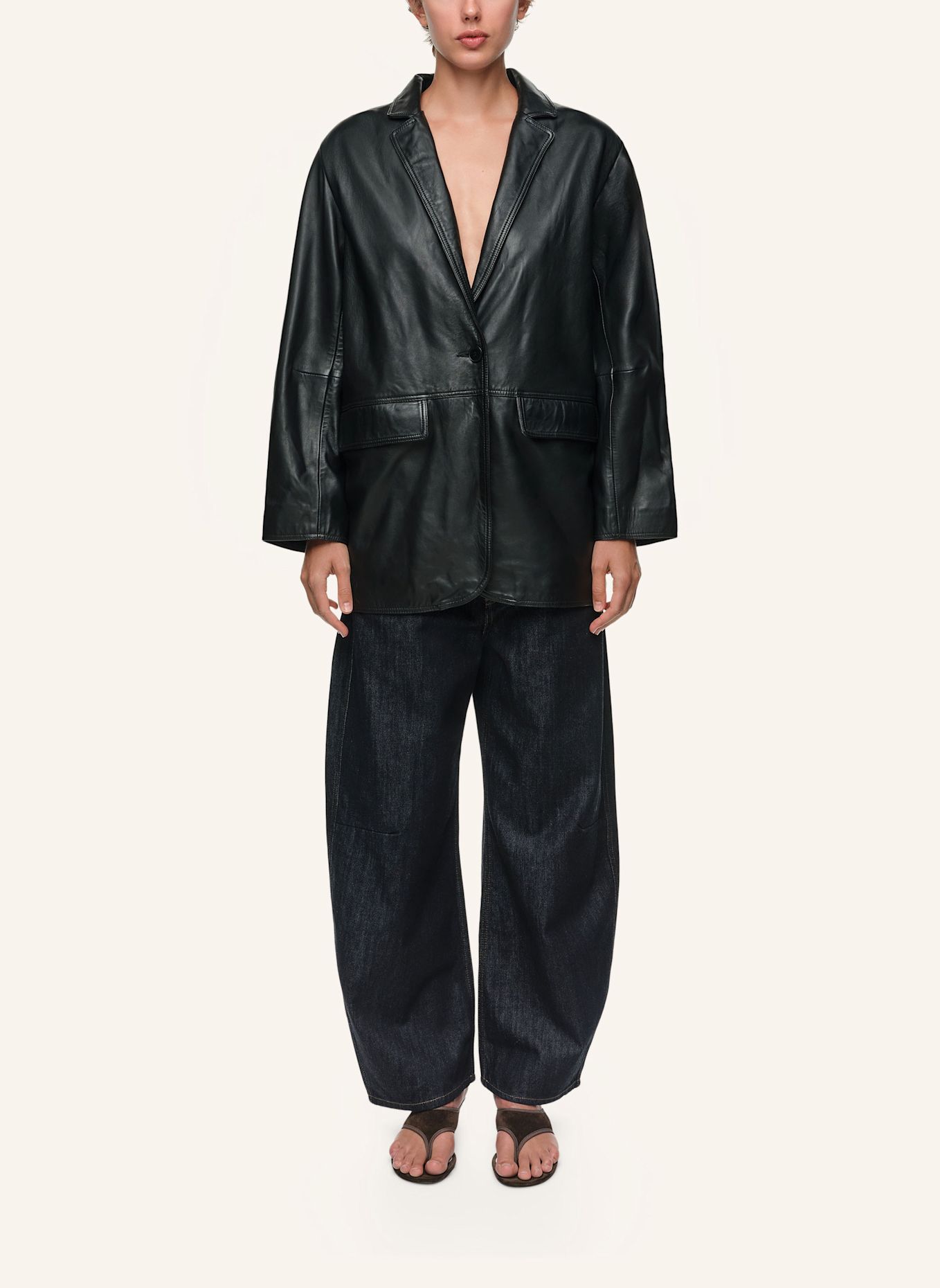 BIMBA Y LOLA Mantel: SCHWARZ