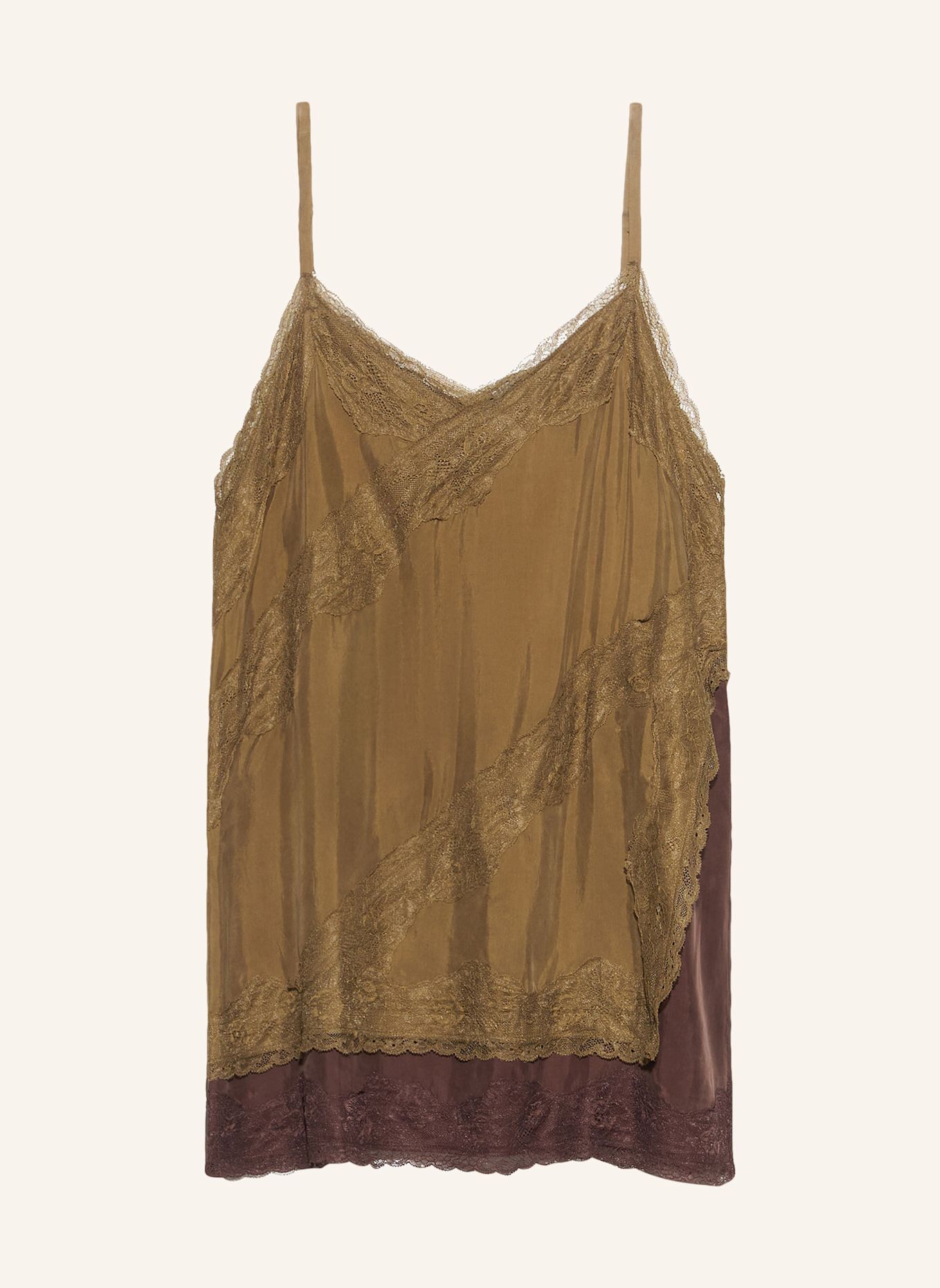 BIMBA Y LOLA Camisole-Top: KHAKI