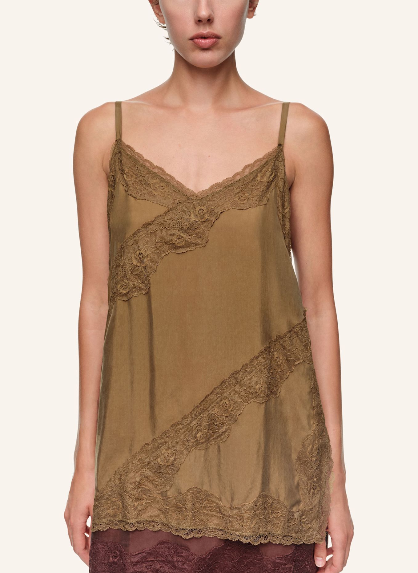 BIMBA Y LOLA Camisole-Top: KHAKI