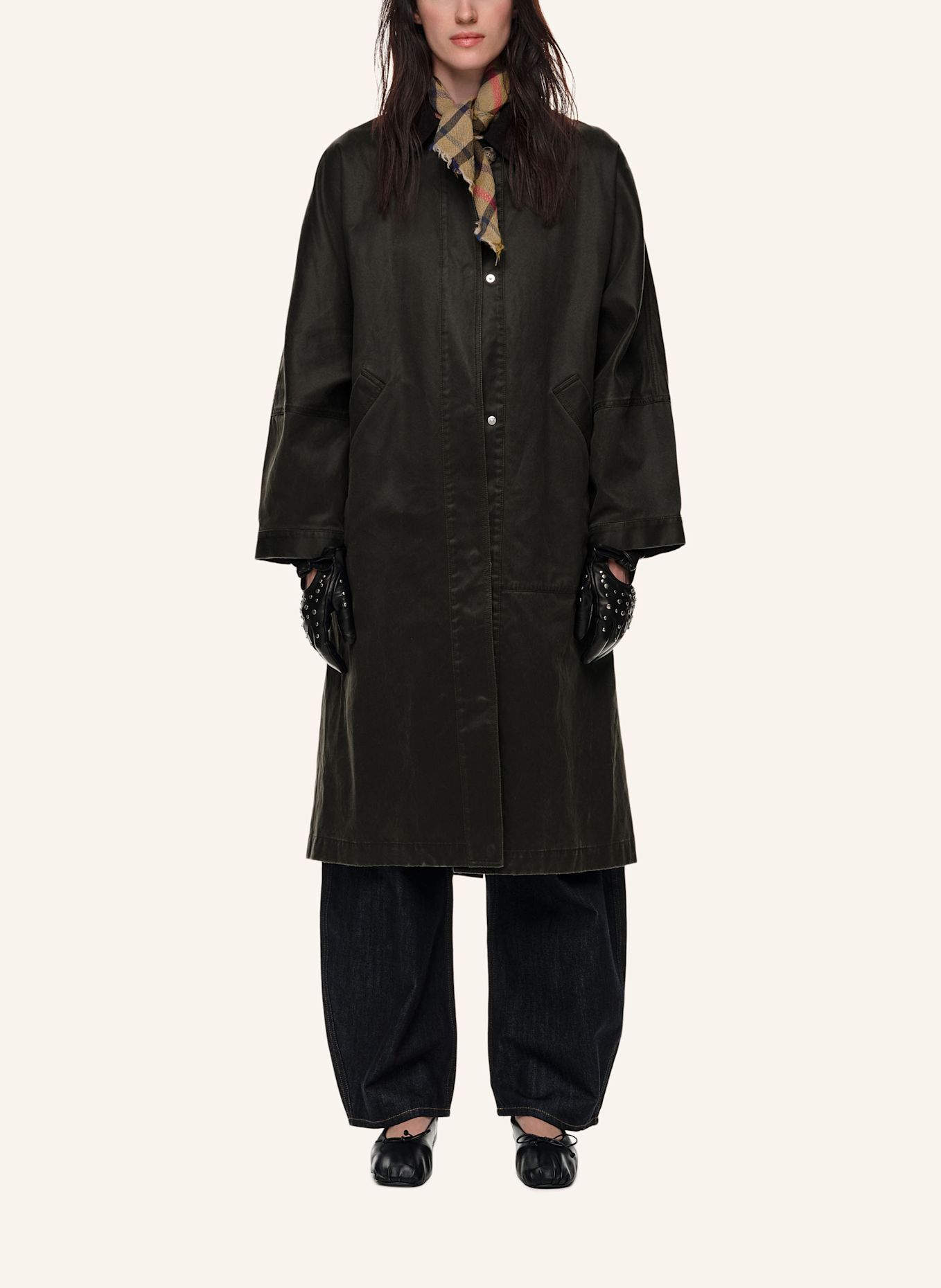 BIMBA Y LOLA Wachsmantel: BRAUN