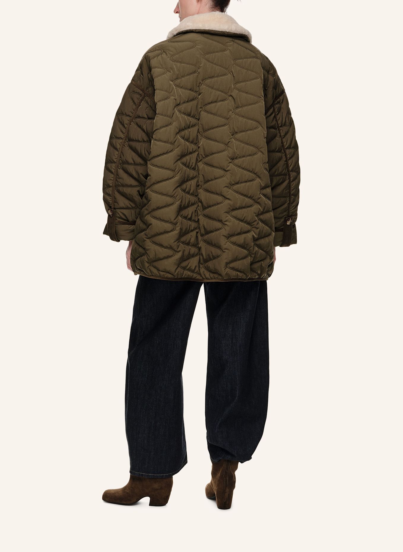 BIMBA Y LOLA Steppmantel: KHAKI