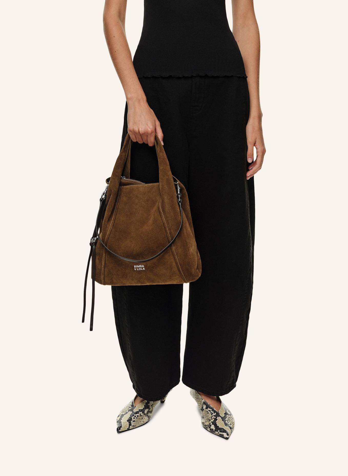 BIMBA Y LOLA Paper Bag: GRÜN