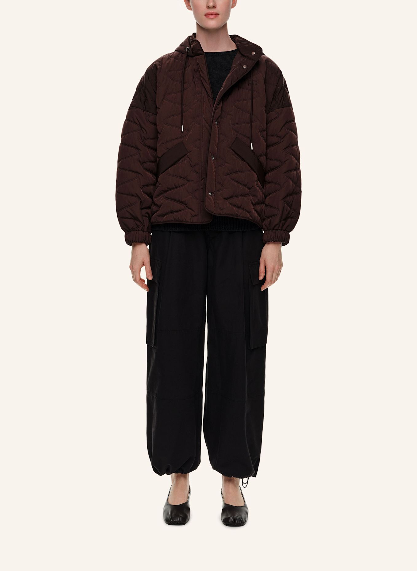 BIMBA Y LOLA A-Linien-Trenchjacke: BRAUN