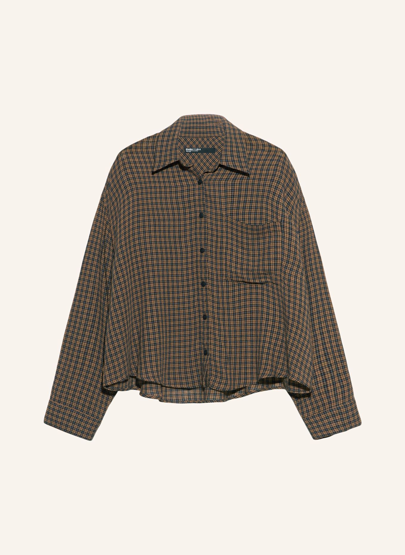 BIMBA Y LOLA Karohemd: BRAUN