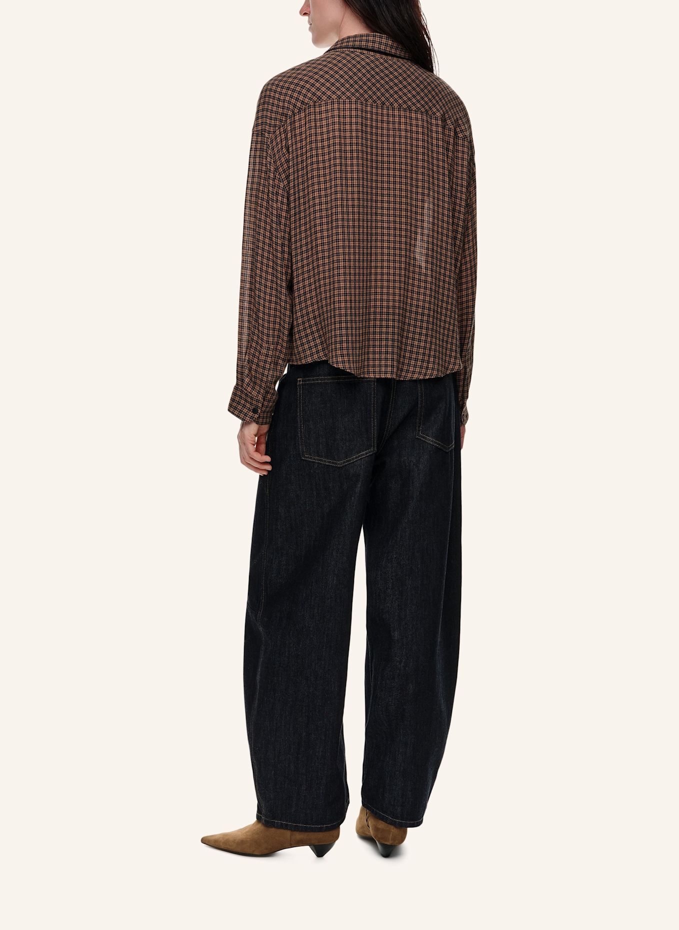 BIMBA Y LOLA Karohemd: BRAUN