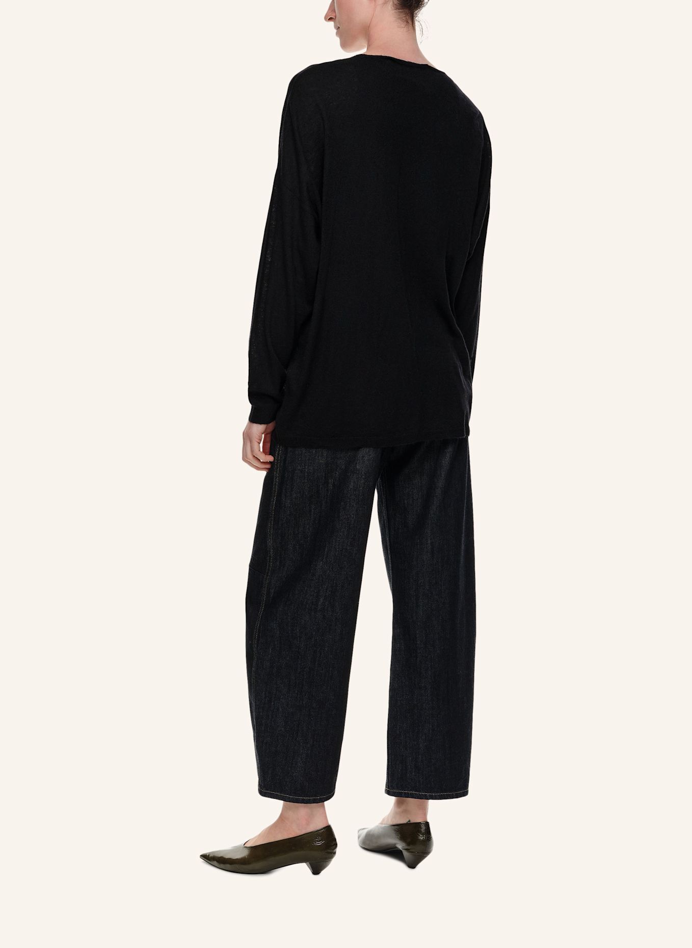BIMBA Y LOLA Spitzenstrickcardigan: SCHWARZ