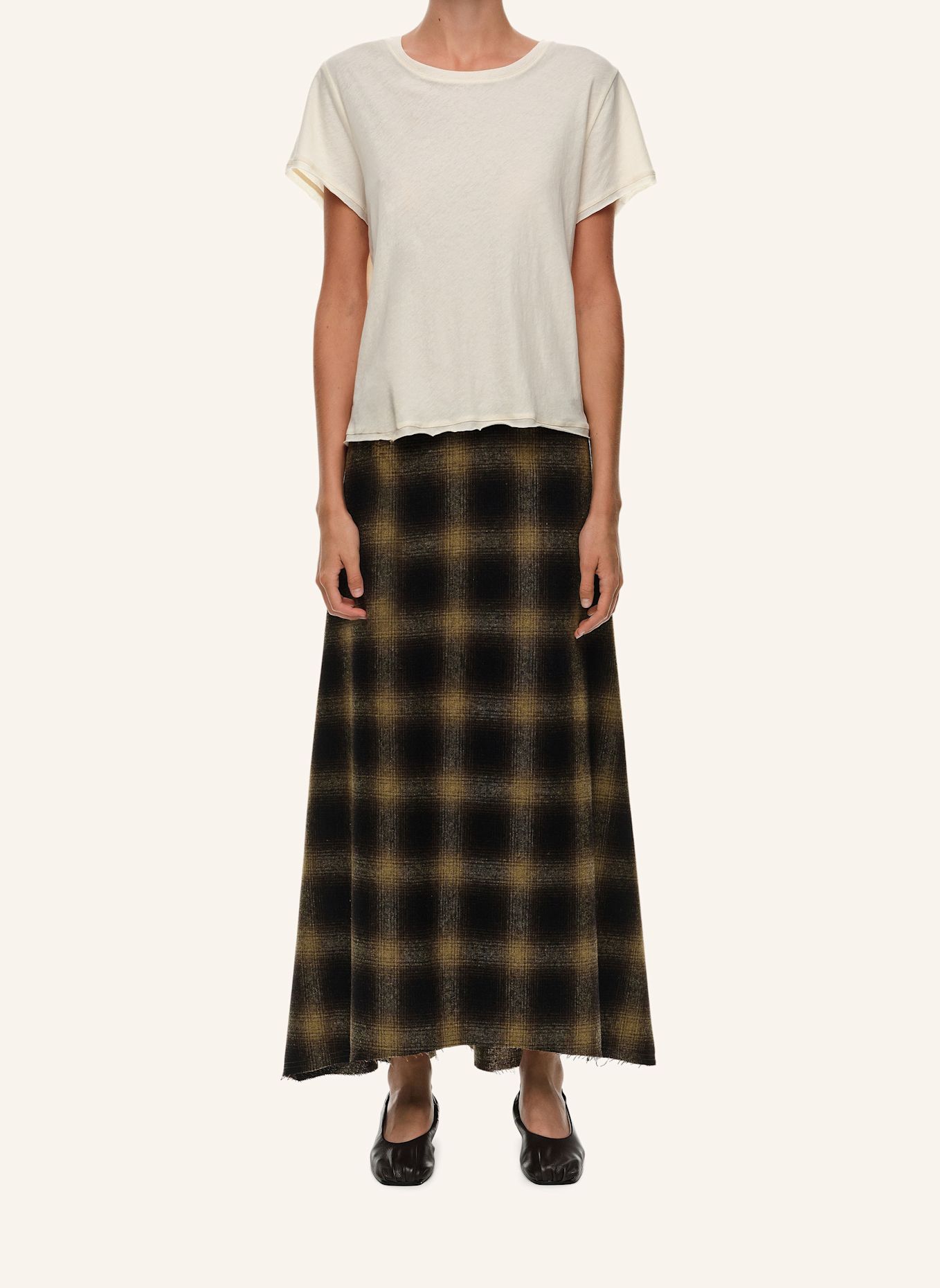 BIMBA Y LOLA Wollmidirock: KHAKI